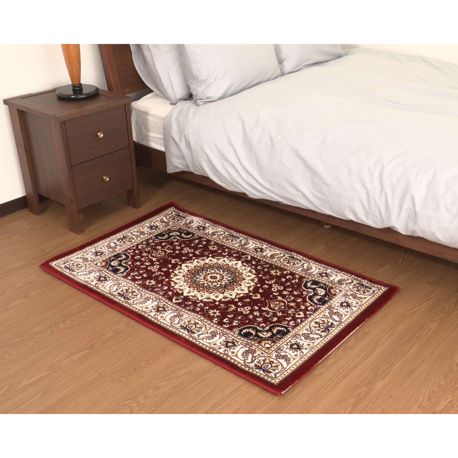 エジプト製 手触りやわらか ウィルトン織 ペルシャンデザイン カーペット “ラホール” ＜６７×１１０ｃｍ＞