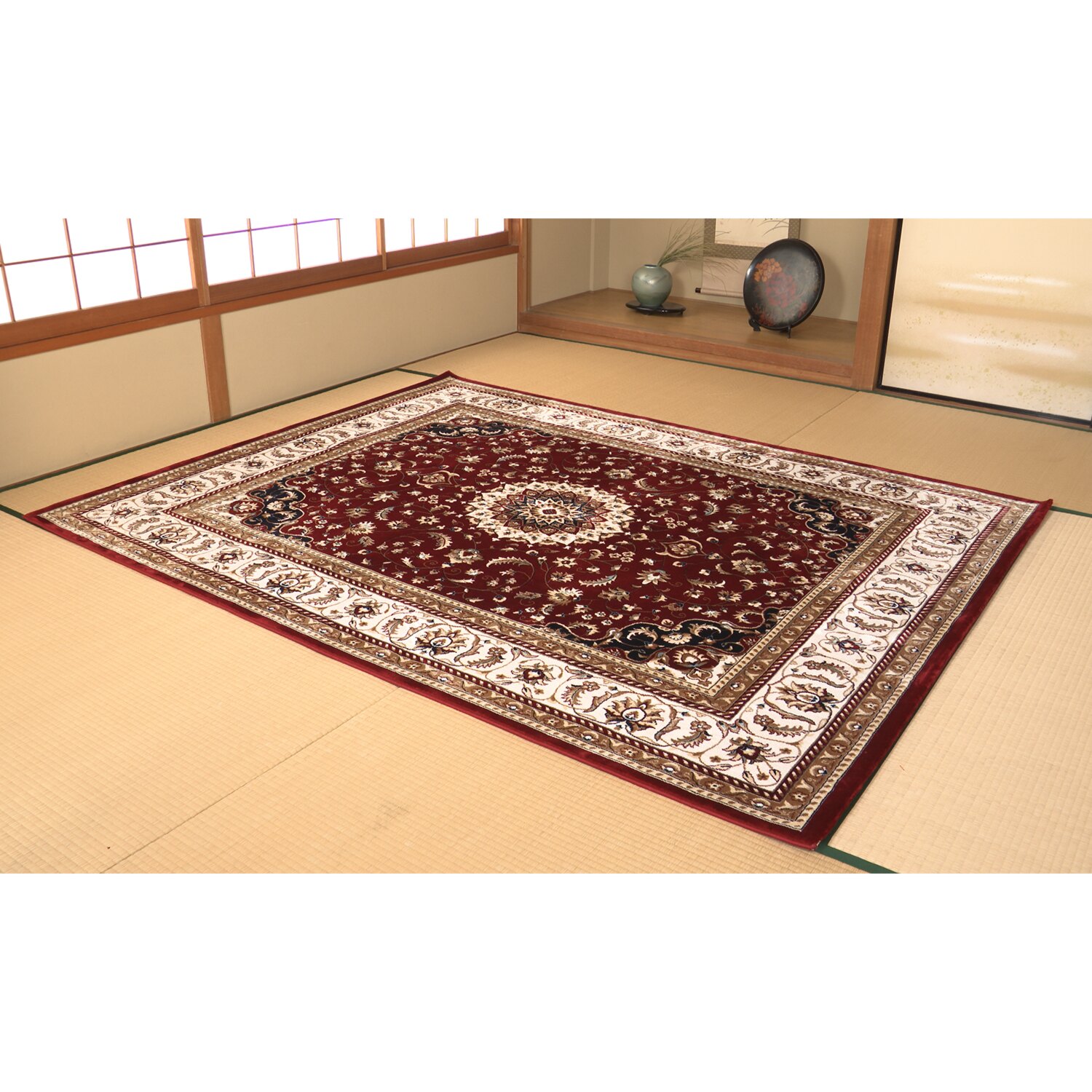 エジプト製 手触りやわらか ウィルトン織 ペルシャンデザイン カーペット “ラホール” ＜２００×２５０ｃｍ＞