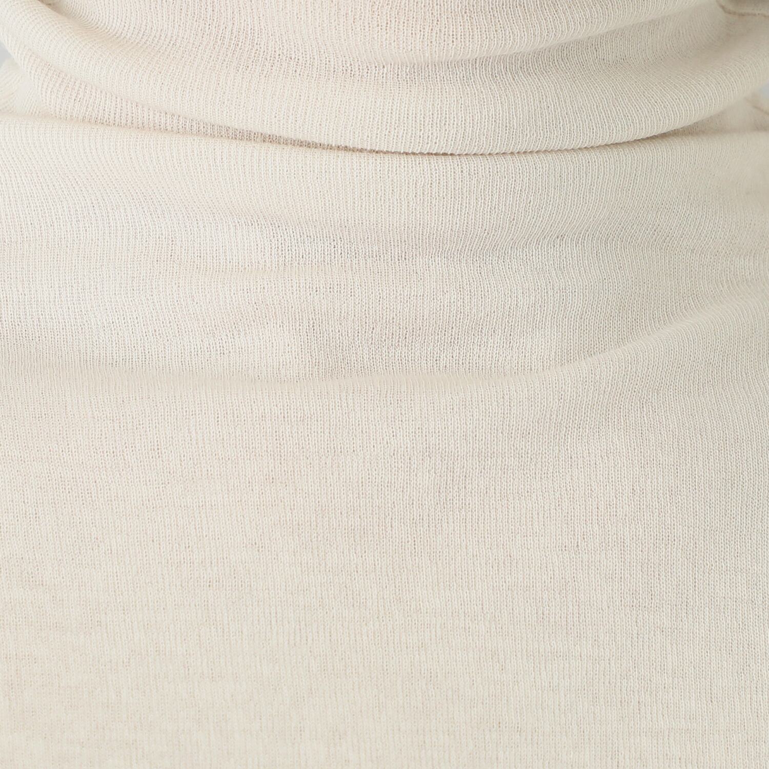 天使の綿シフォン ボトルネック 二重長袖プルオーバー