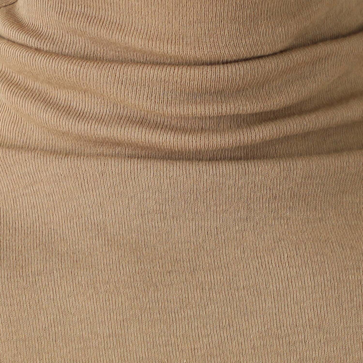 天使の綿シフォン ボトルネック 二重長袖プルオーバー