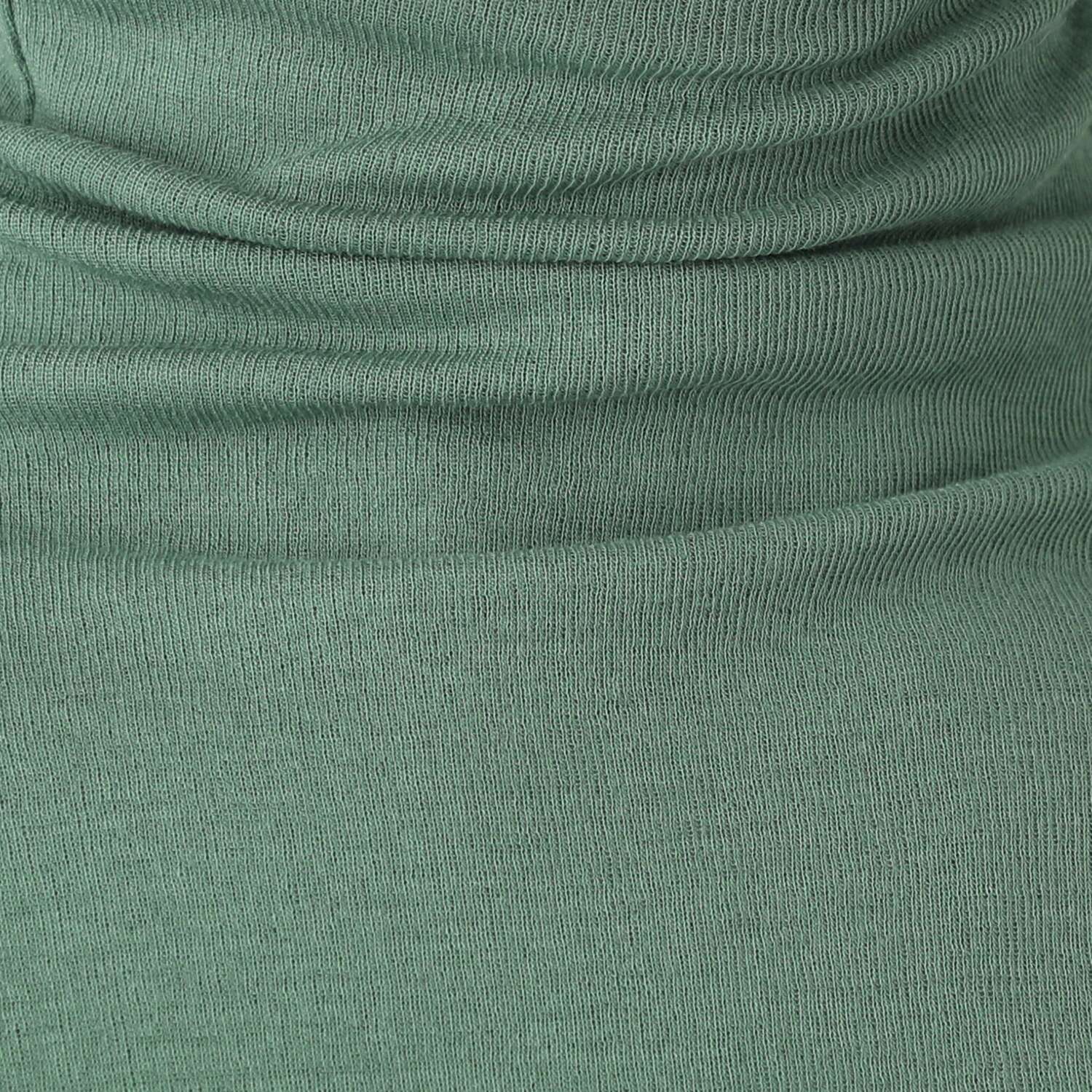 天使の綿シフォン ボトルネック 二重長袖プルオーバー