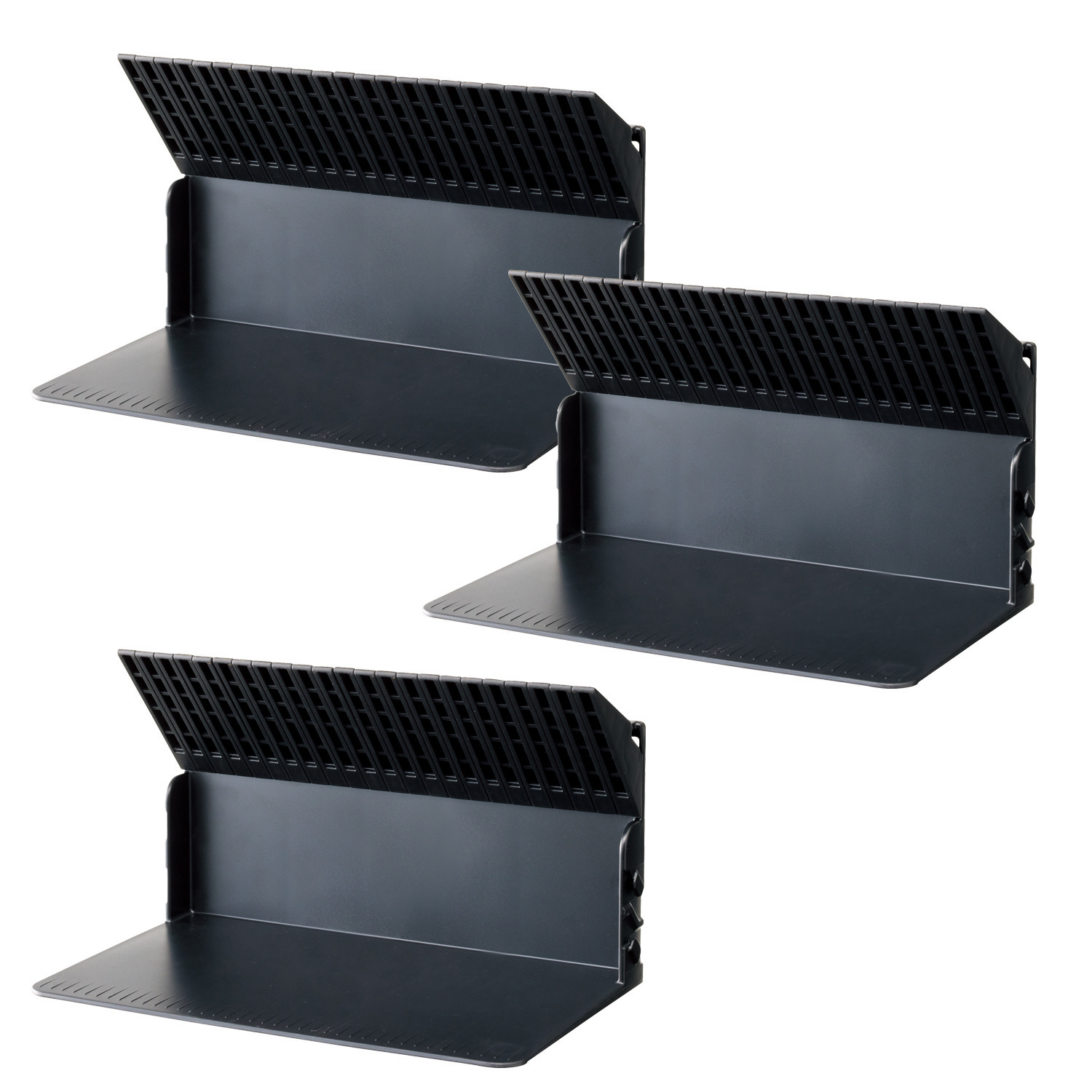 リヒトラブ １冊でも倒れない ブックスタンド 文庫本対応！ レギュラーサイズ ３個セット 