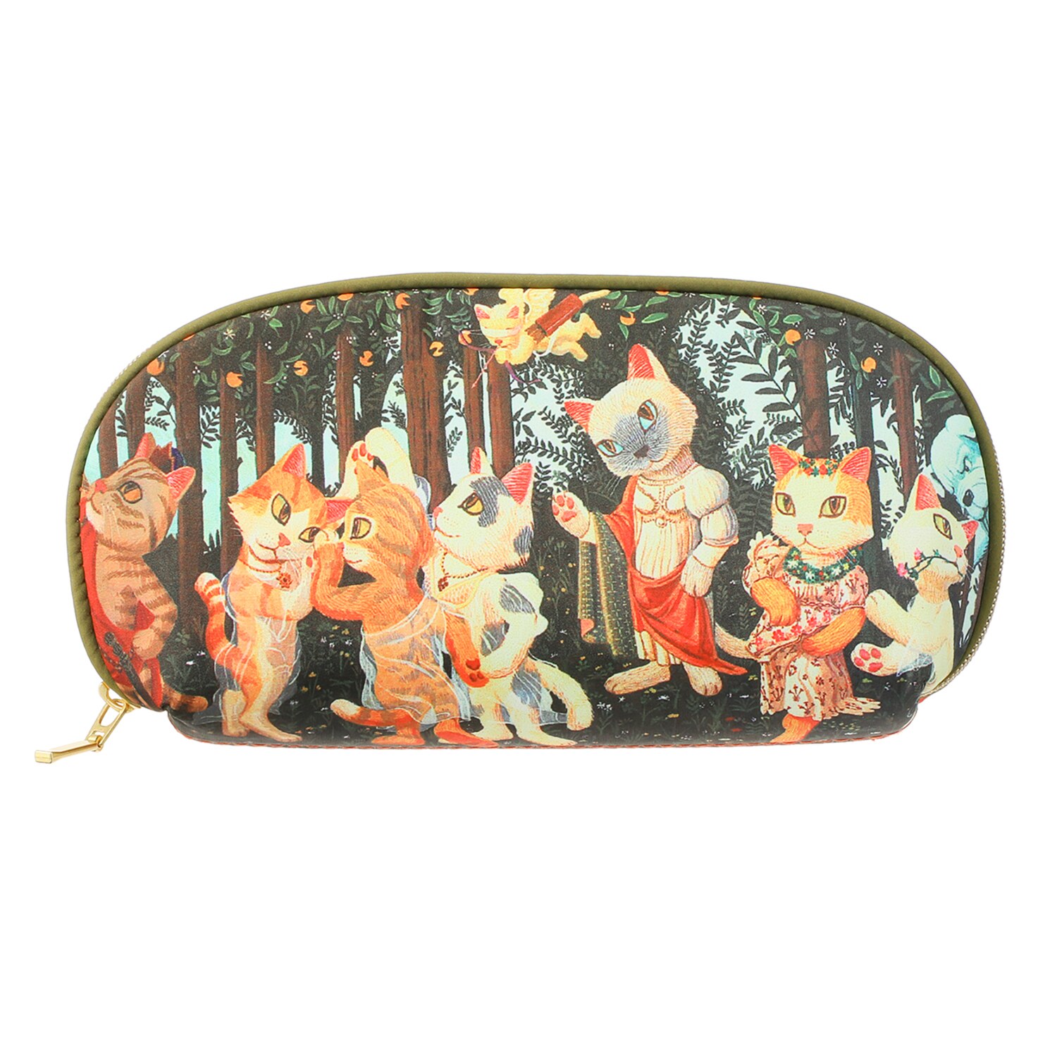 キャットアート メガネポーチ＆ Ｌ字ポーチ