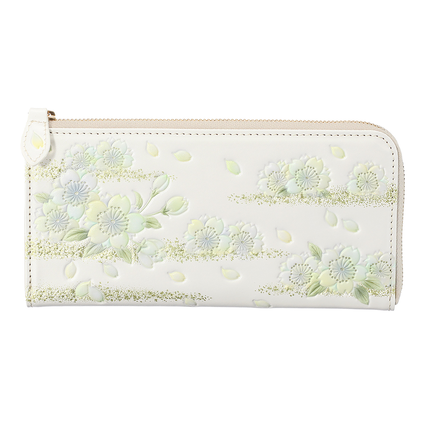 浅草文庫 牛革 Ｌ字ファスナー長財布