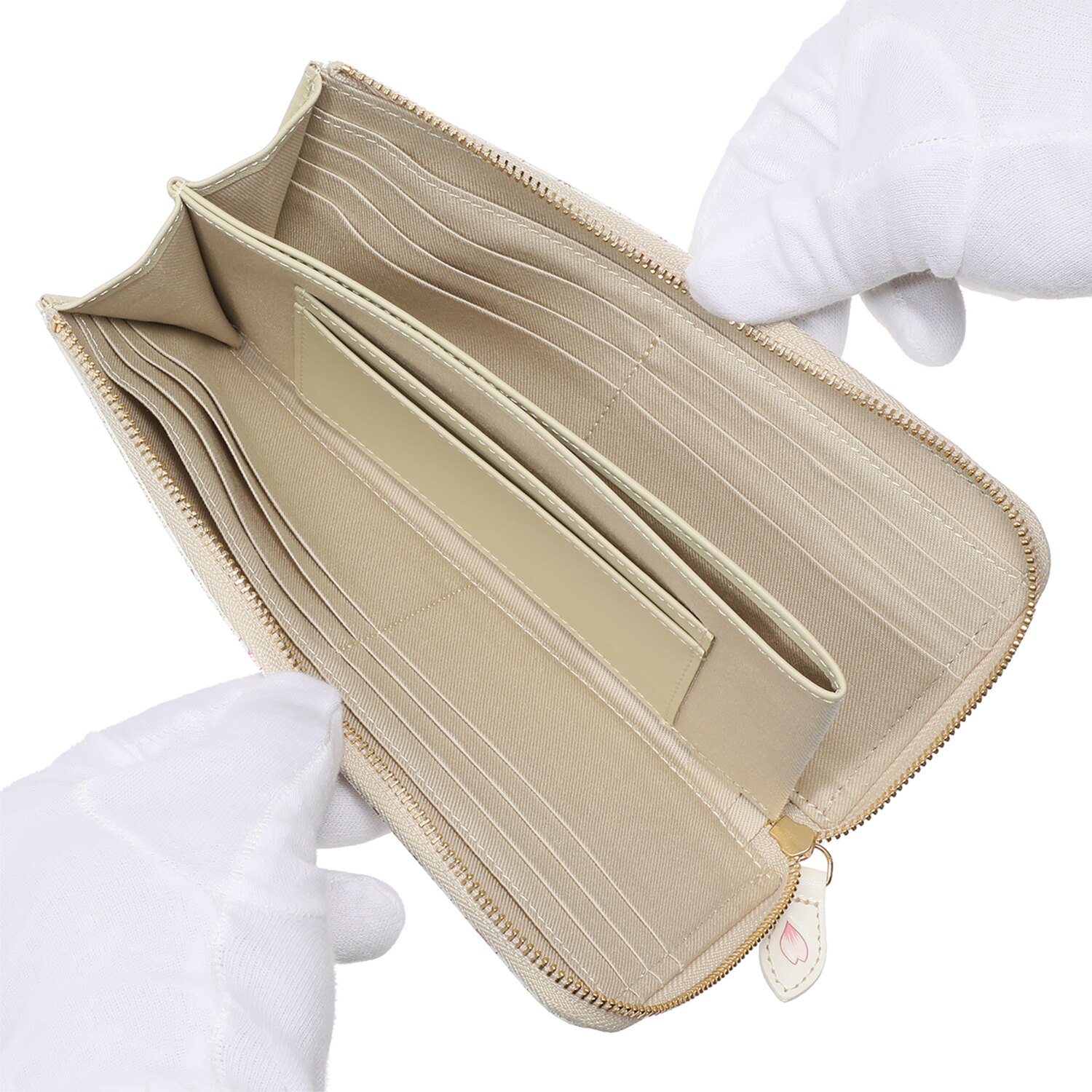 浅草文庫 牛革 Ｌ字ファスナー長財布