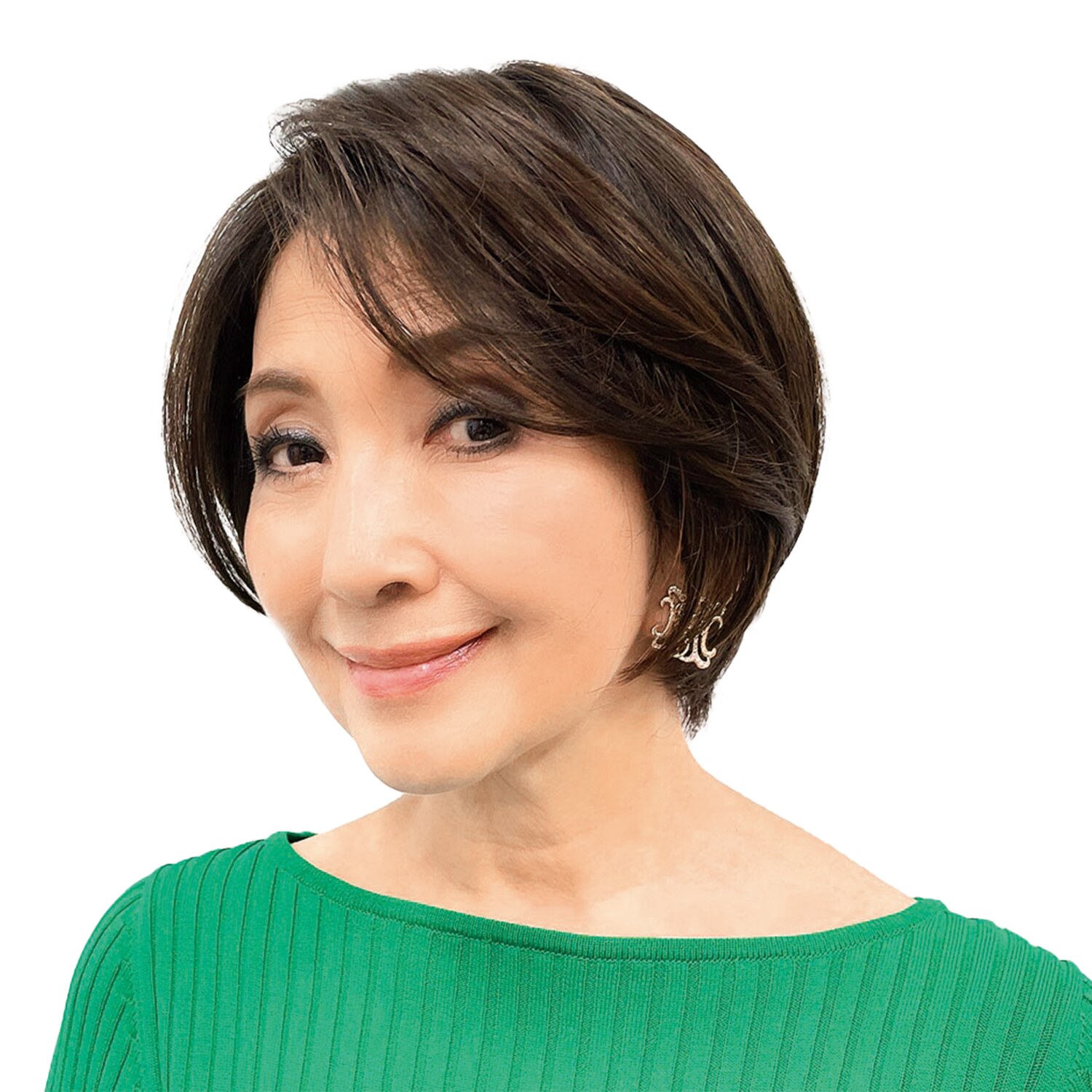 マダムヒロコ フルハンドメイド 高品質フルウィッグ！ ボーテショートプレミアム ＜ナチュラルブラウン＞