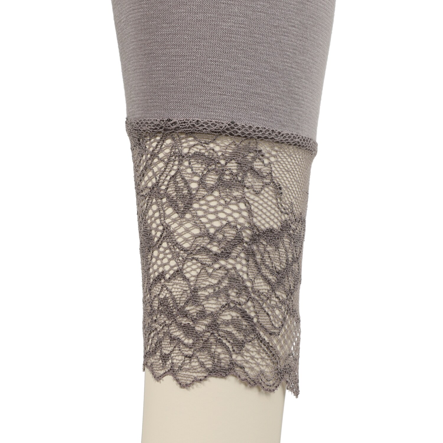 マリランテ 吸湿発熱・吸放湿 柔らかのびのび素材使用 タケダレースアクセント エレガントレギンス