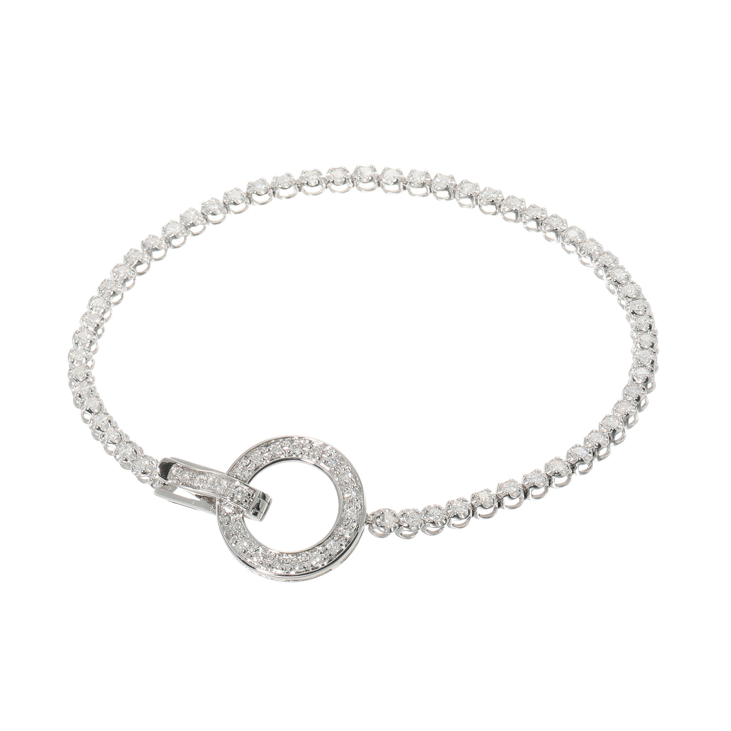 豪華！テニスブレス ダイヤモンド K18WG 1ct