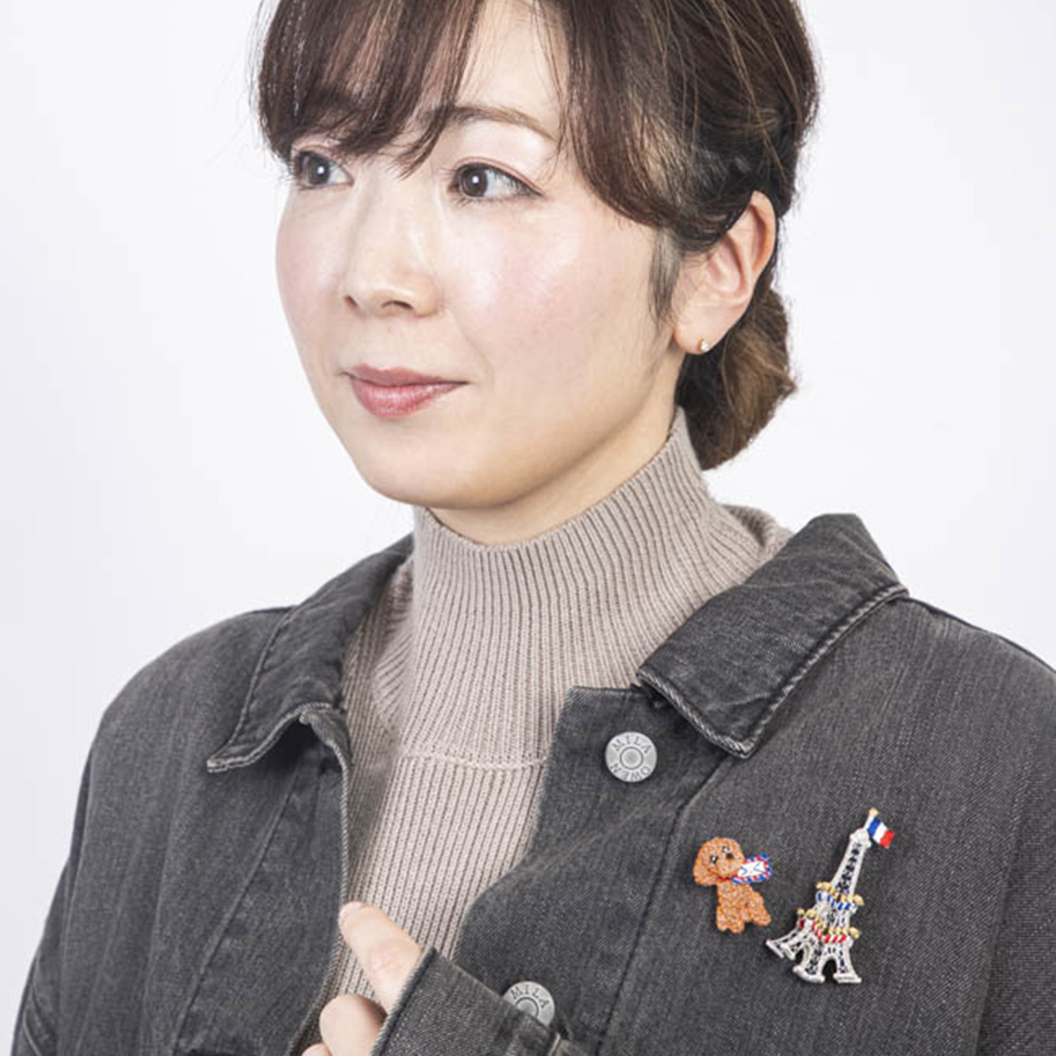 ラカム ドリームトリップシリーズ 手作業組み立て 立体刺しゅうブローチ ２点セット