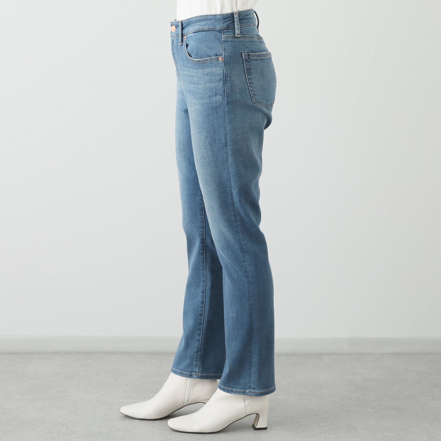 シュガーデプト 裏起毛 スーパーストレッチデニム ストレートパンツ