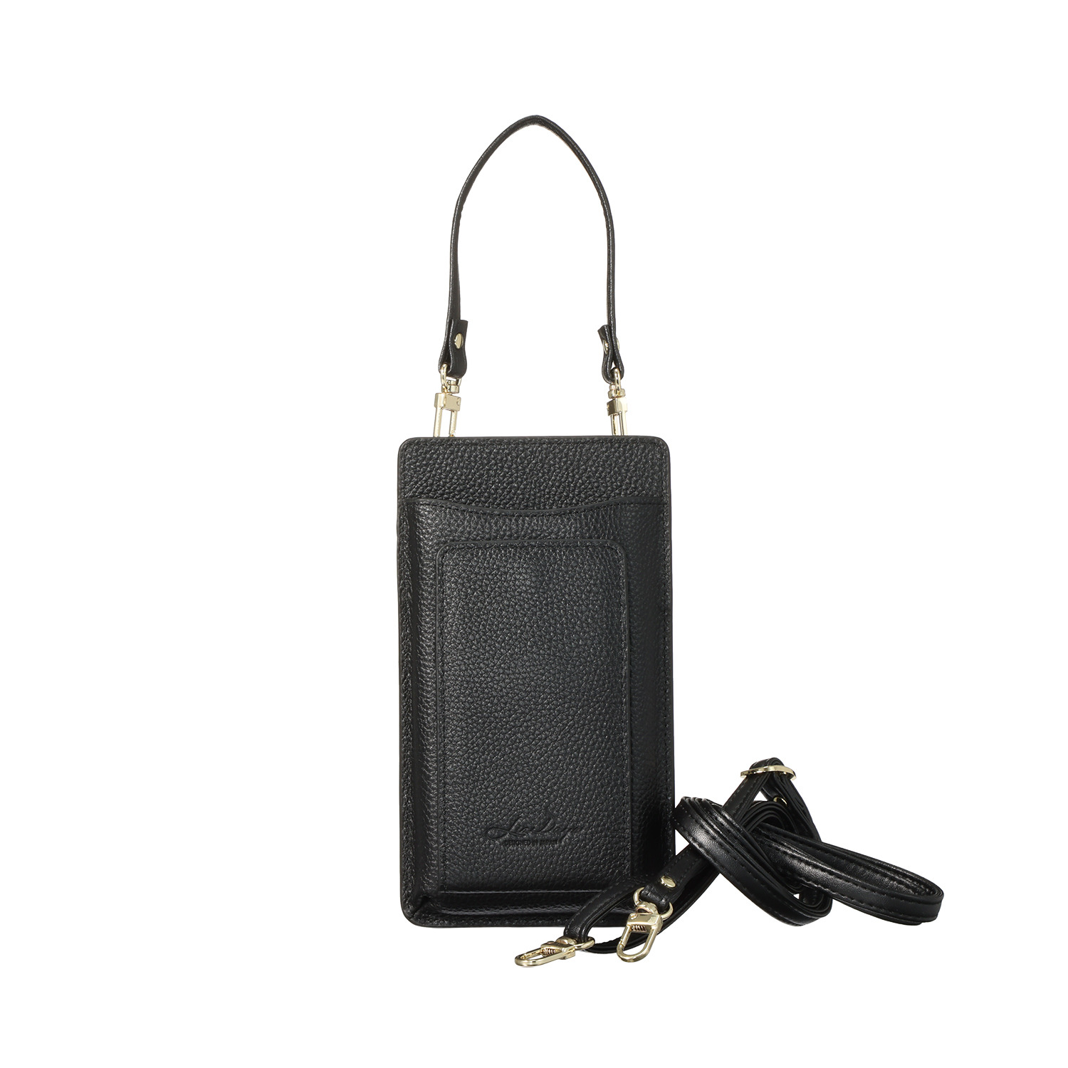 リズデイズ 牛革 ハンドル付 ２ウェイ スマホショルダーバッグ