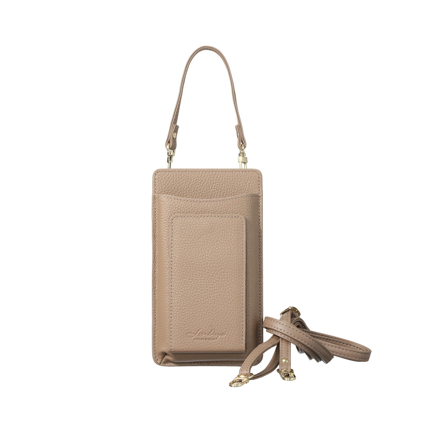 リズデイズ 牛革 ハンドル付 ２ウェイ スマホショルダーバッグ