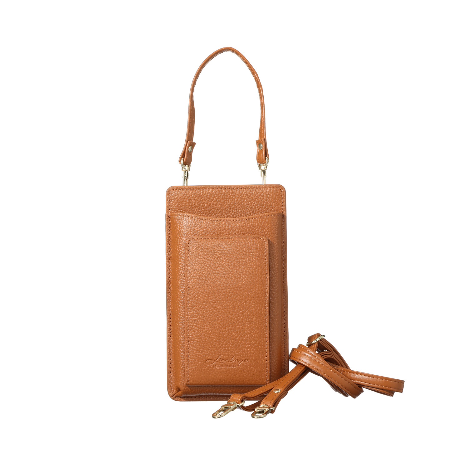 リズデイズ 牛革 ハンドル付 ２ウェイ スマホショルダーバッグ