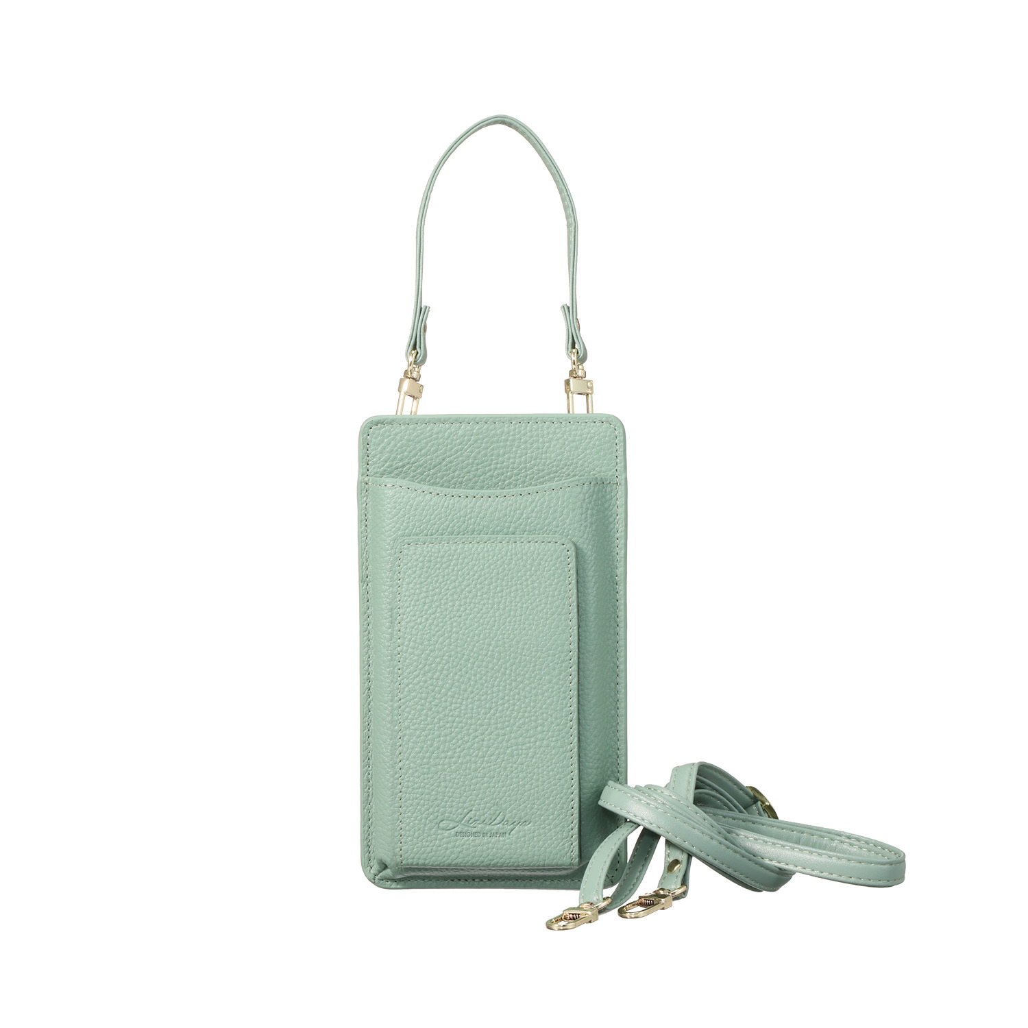 リズデイズ 牛革 ハンドル付 ２ウェイ スマホショルダーバッグ