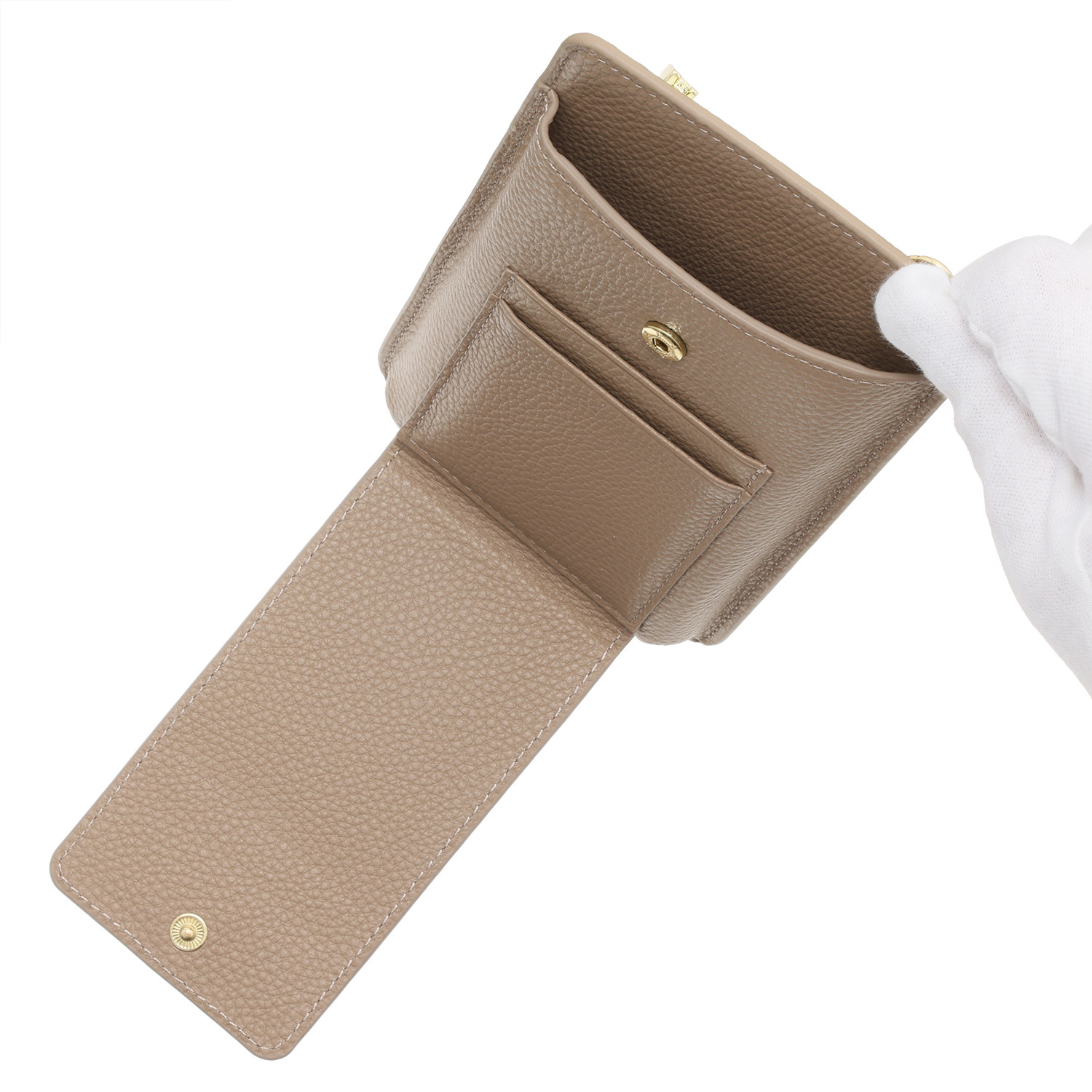 リズデイズ 牛革 ハンドル付 ２ウェイ スマホショルダーバッグ