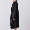 イロフシ フォーマルにも着られる 高級感を演出する 黒天泣ロングコーディガン