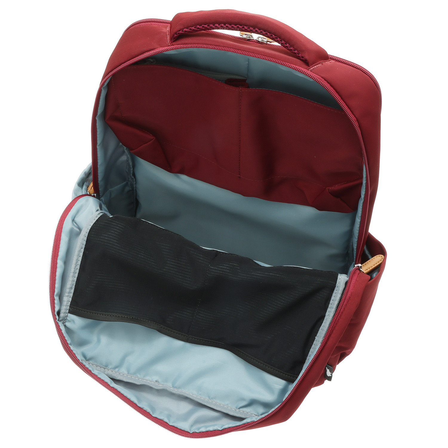 カバッグ はっ水ナイロン ガバッと開く前ポケット付 時短リュック“グランデ”