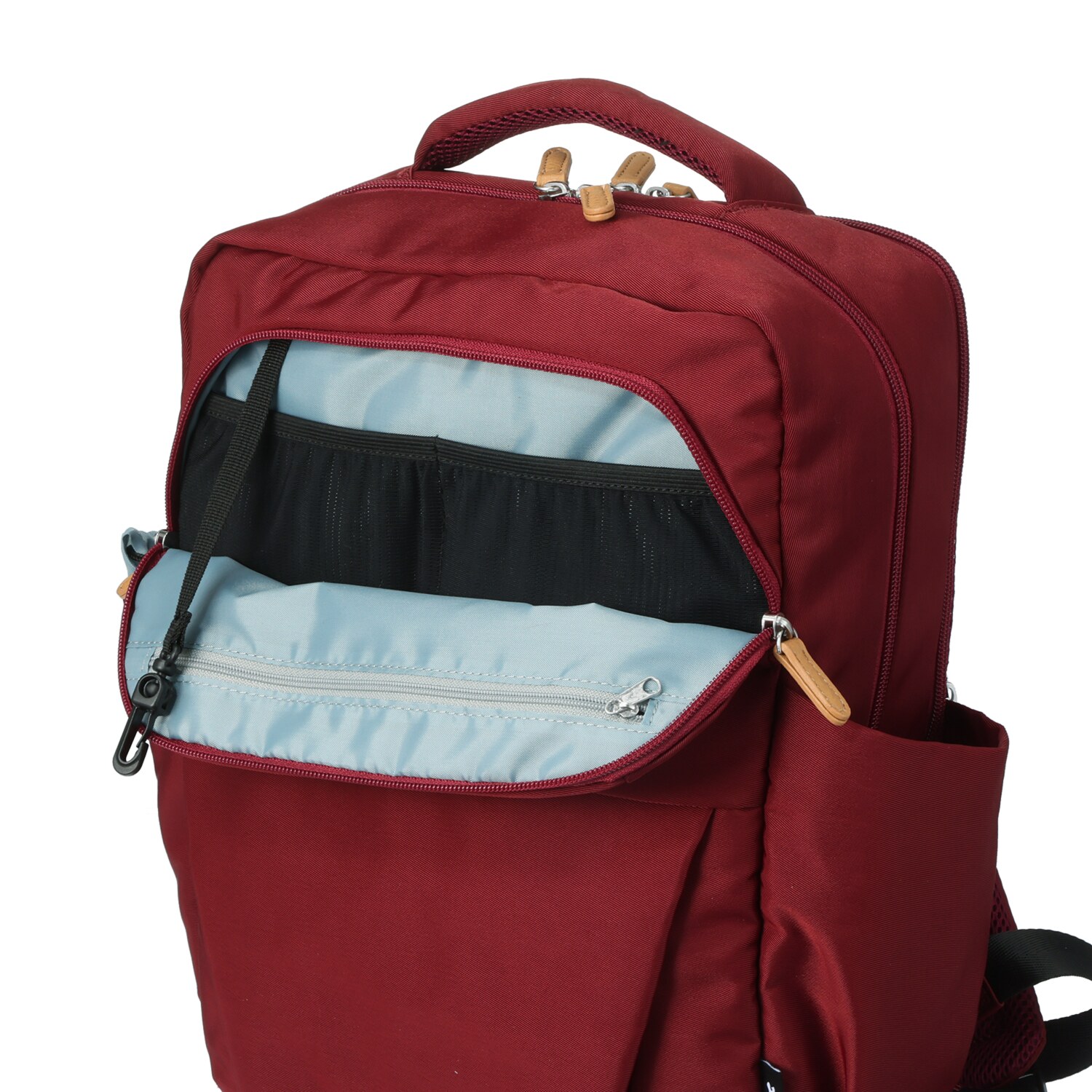 カバッグ はっ水ナイロン ガバッと開く前ポケット付 時短リュック“ミニ”