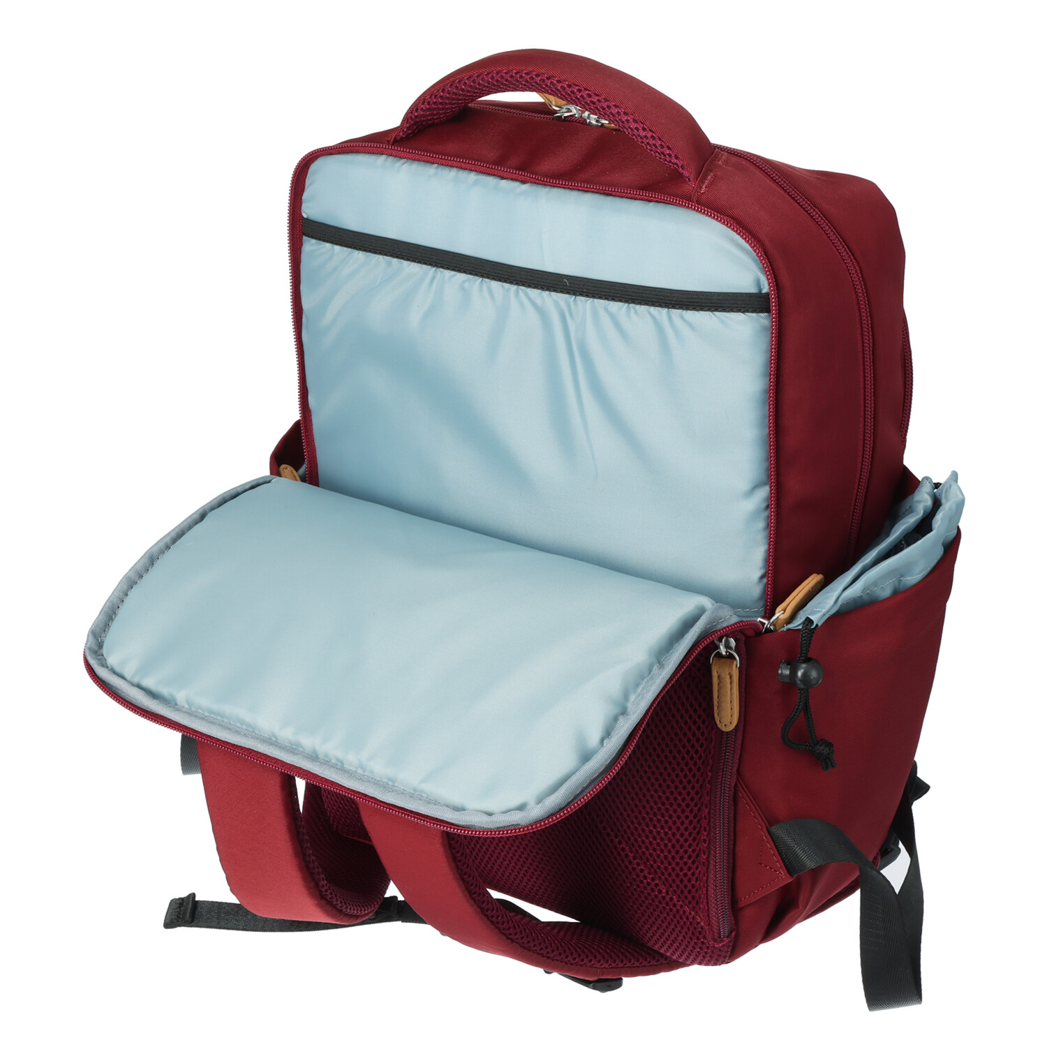 カバッグ はっ水ナイロン ガバッと開く前ポケット付 時短リュック“ミニ”