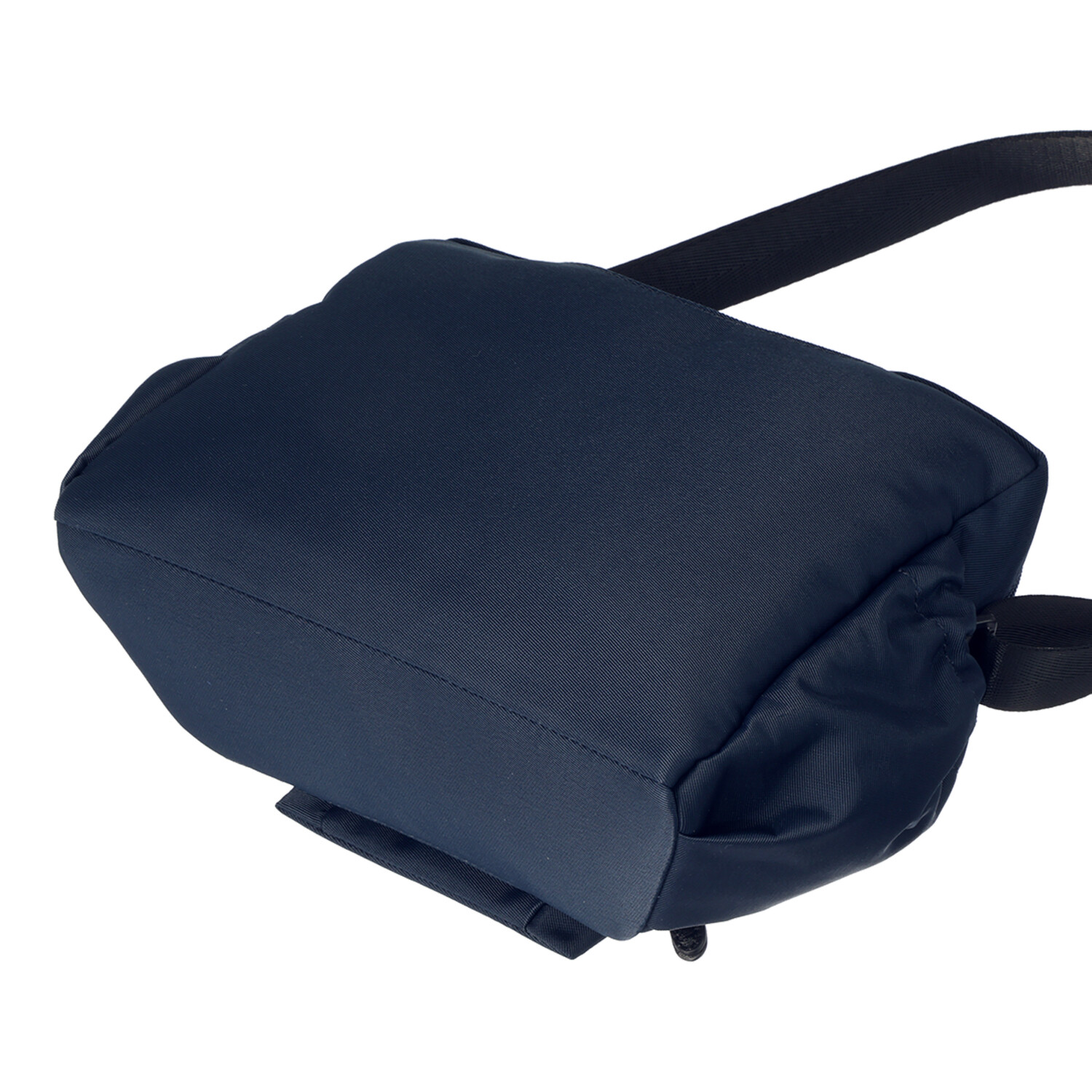 カバッグ はっ水ナイロン ガバッと開く前ポケット付 時短ショルダーバッグ