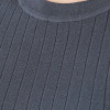ソアージュ シルク１００％ ホールガーメント ワイドリブデザイン 六分袖プルオーバー