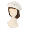 エウラーカ 日本製 ウォッシャブルシルク レーシー柄ベレー帽