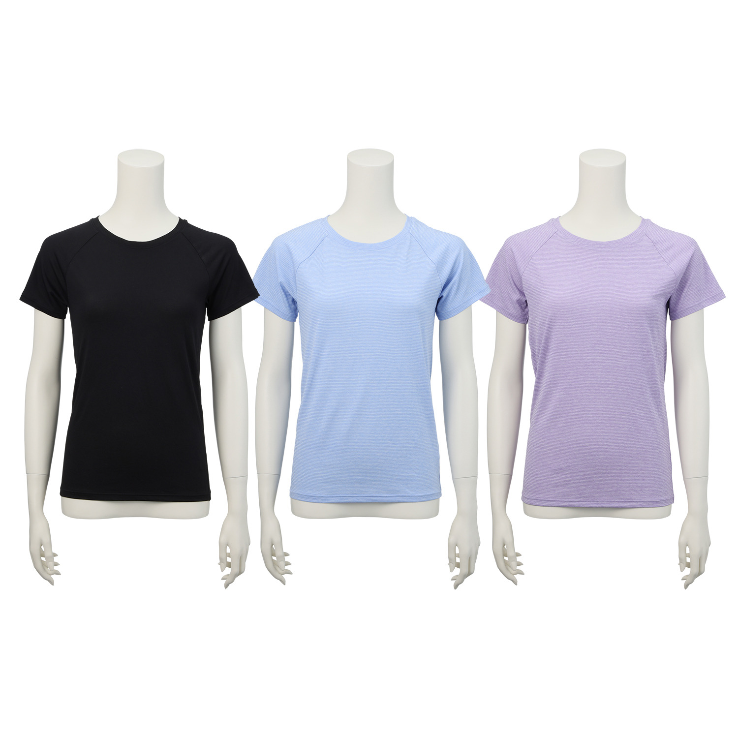 ブリーズドライ 汗対策・遮熱 快適さらさら ラグラン半袖シャツ ３枚セット