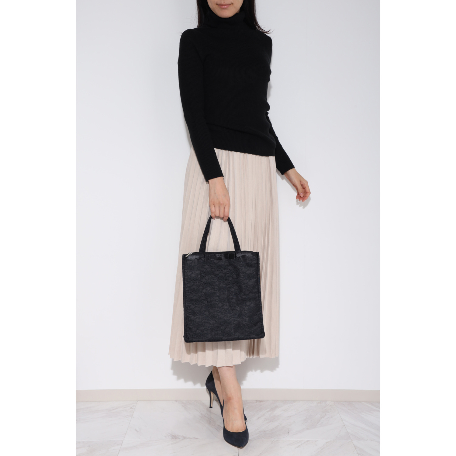 ラルジュ ブラックフォーマル トートバッグ