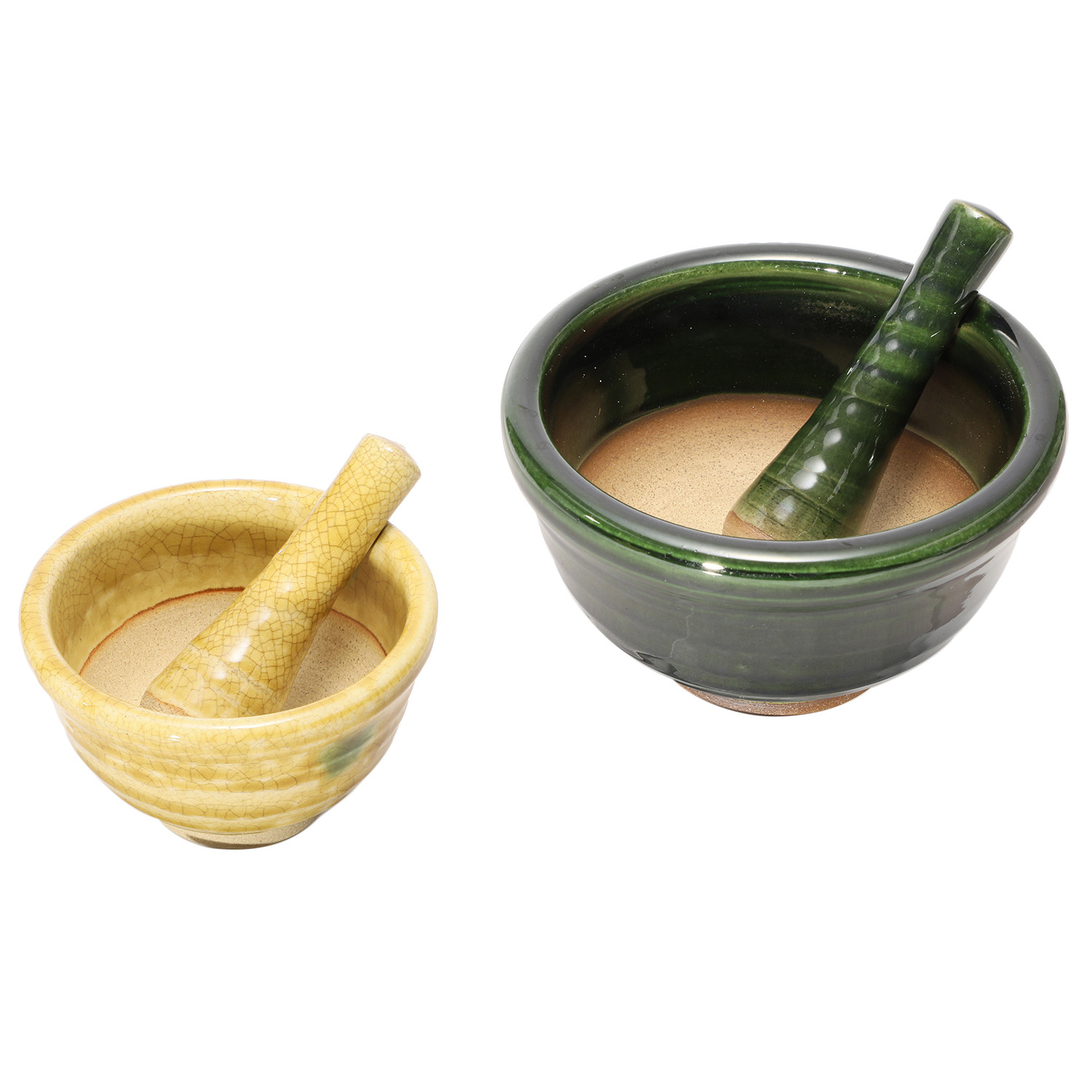 料理を楽しく！ 溝のないすり鉢 “めぐみ鉢” ＜大小２個セット＞