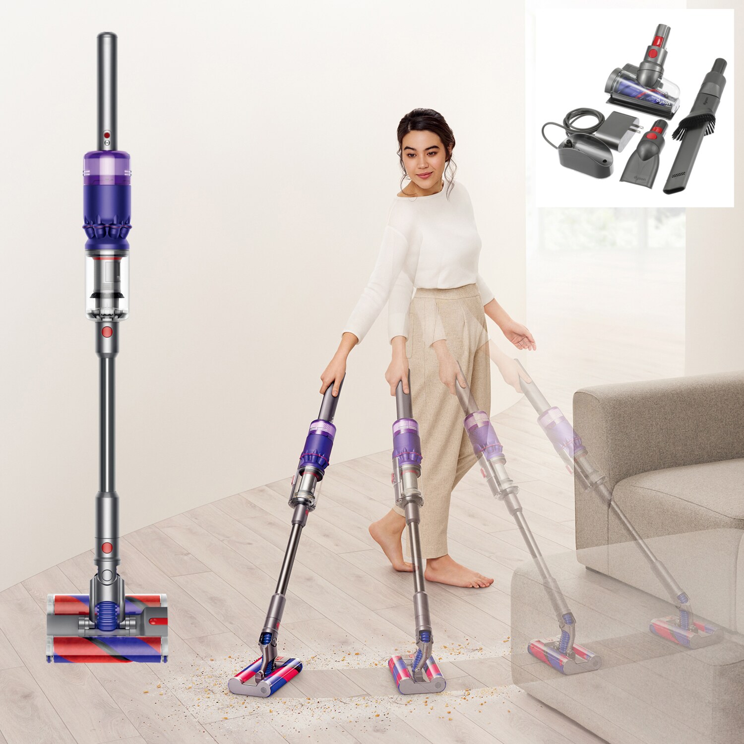 ダイソン パワフルで軽量な 全方向駆動 コードレスクリーナー オムニグライド　オリジン ＳＶ１９