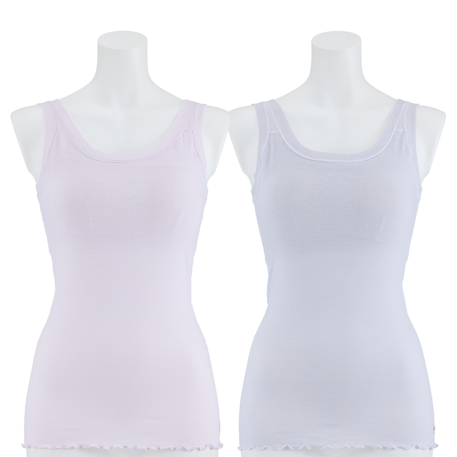 丸福ガーゼ 速乾・抗菌防臭 綿モダール混 カップ付タンクトップ ２枚セット