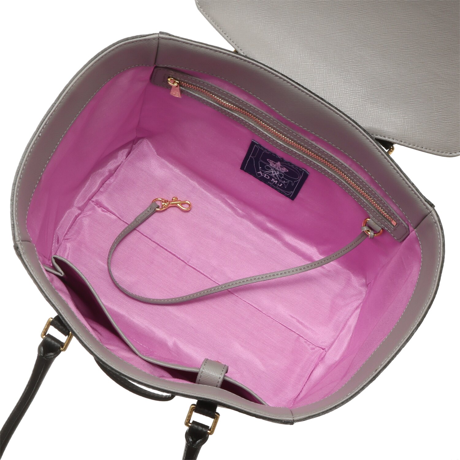 エーディーエムジェイ 牛革シュリンク型押し トートバッグ