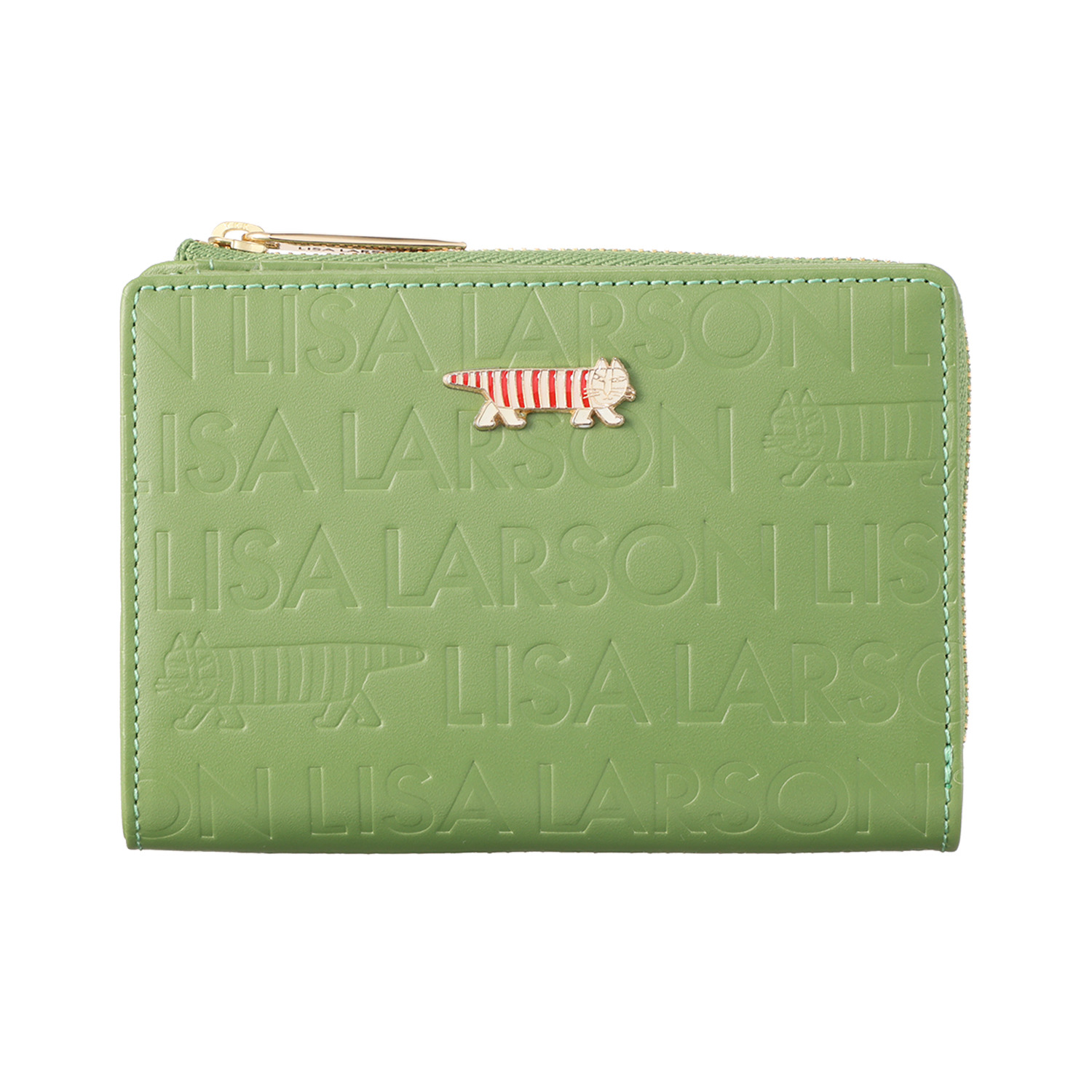 リサ・ラーソン 牛革マイキー型押し 二つ折りウォレット