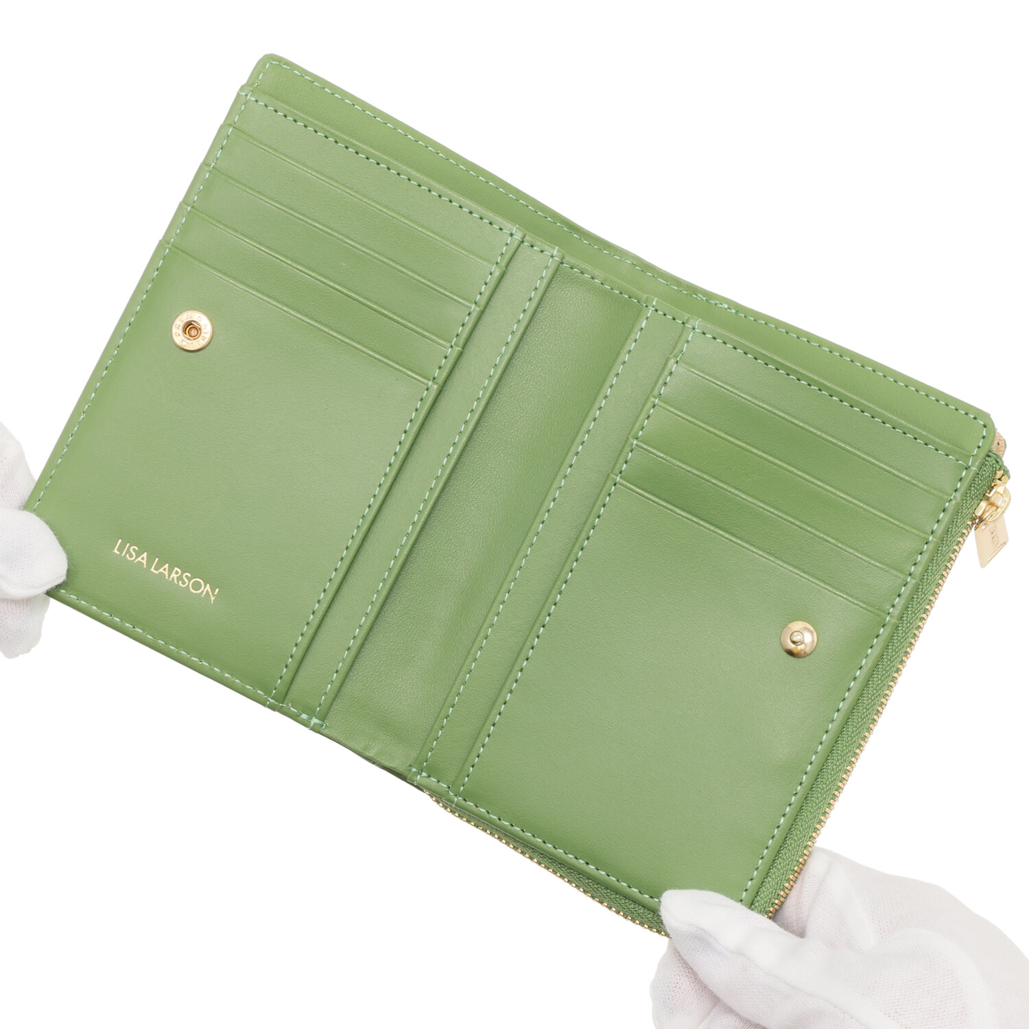 リサ・ラーソン 牛革マイキー型押し 二つ折りウォレット