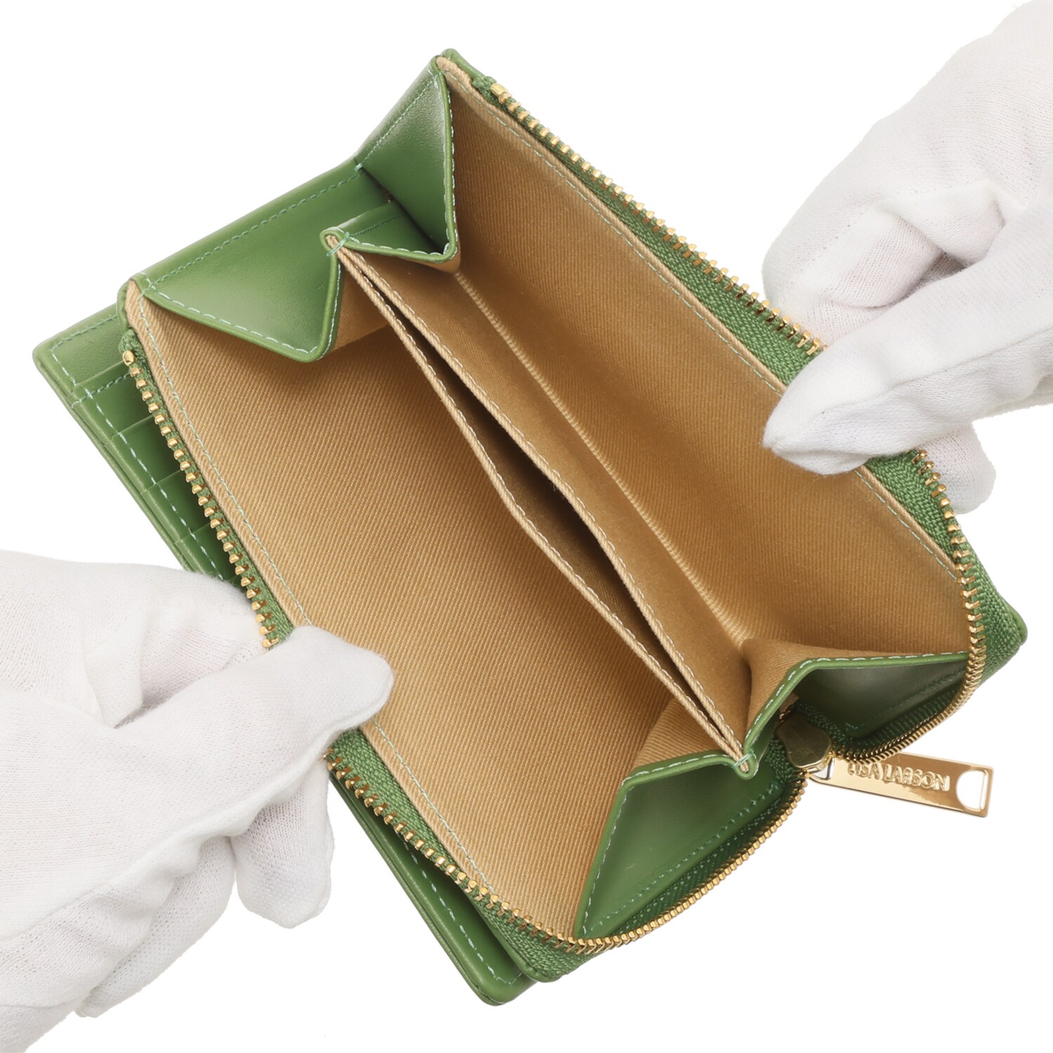 リサ・ラーソン 牛革マイキー型押し 二つ折りウォレット