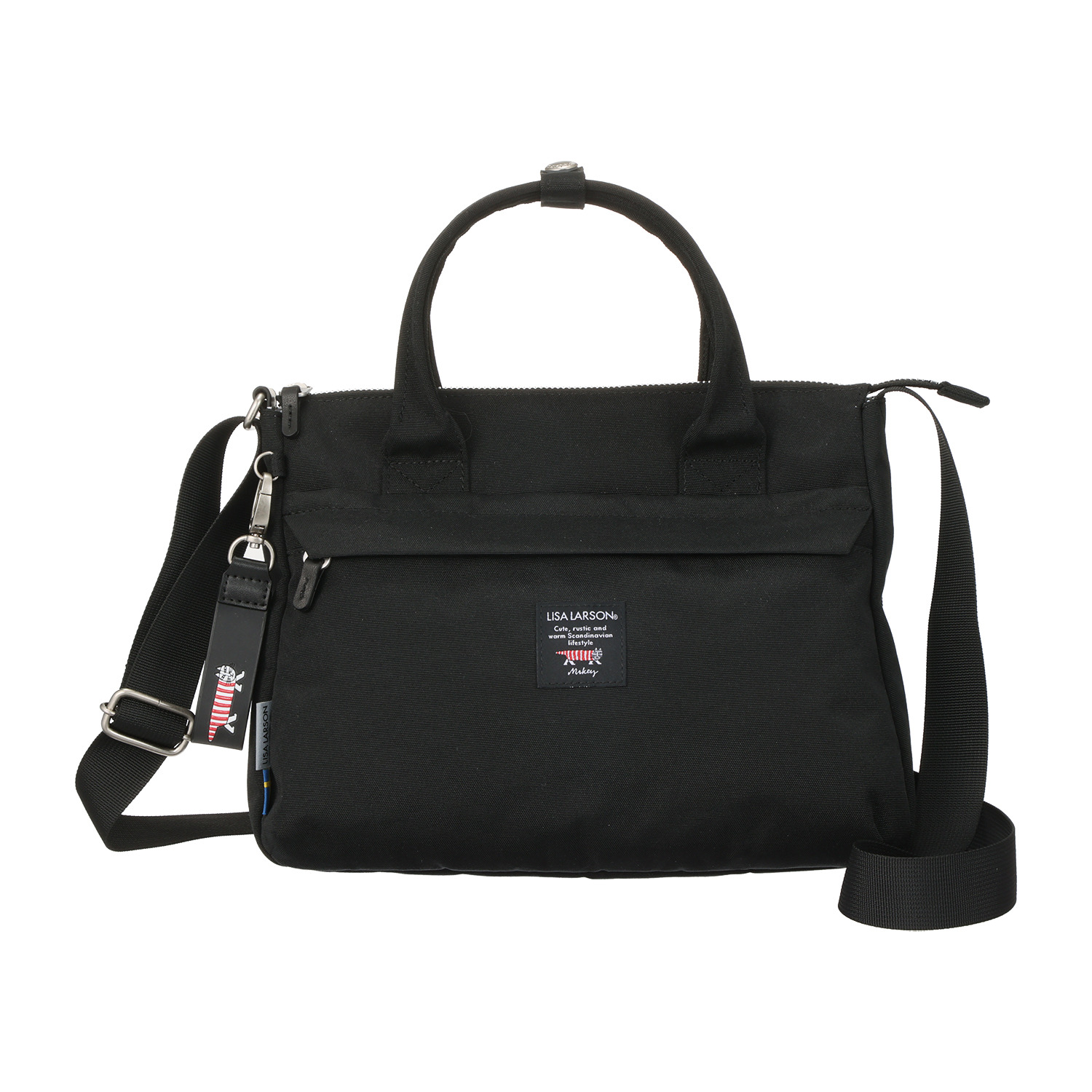 リサ・ラーソン エコバッグ付 はっ水・軽量 ２ウェイショルダーバッグ