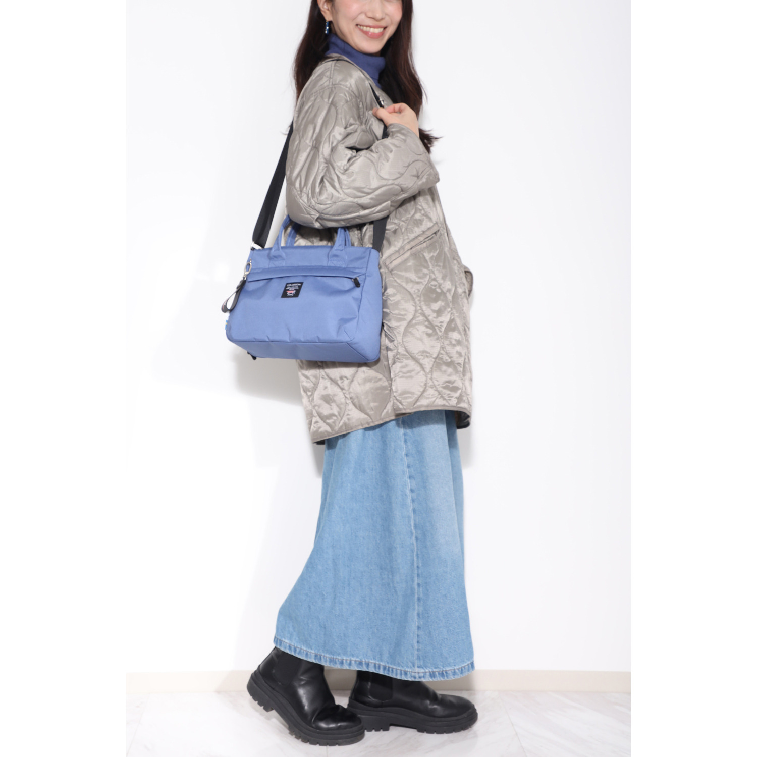 リサ・ラーソン エコバッグ付 はっ水・軽量 ２ウェイショルダーバッグ