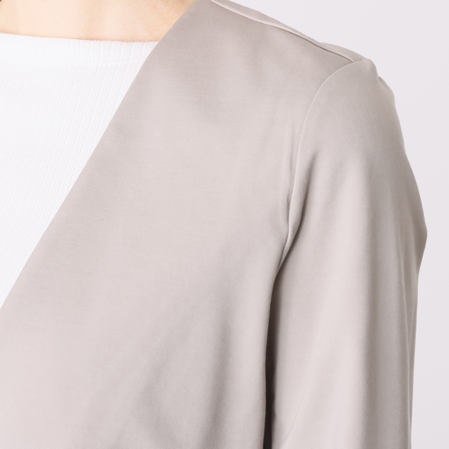 アンリック　オー　ブルー ピンバッチ２個付 リラックス ストレッチポンチ カラーレスジャケット