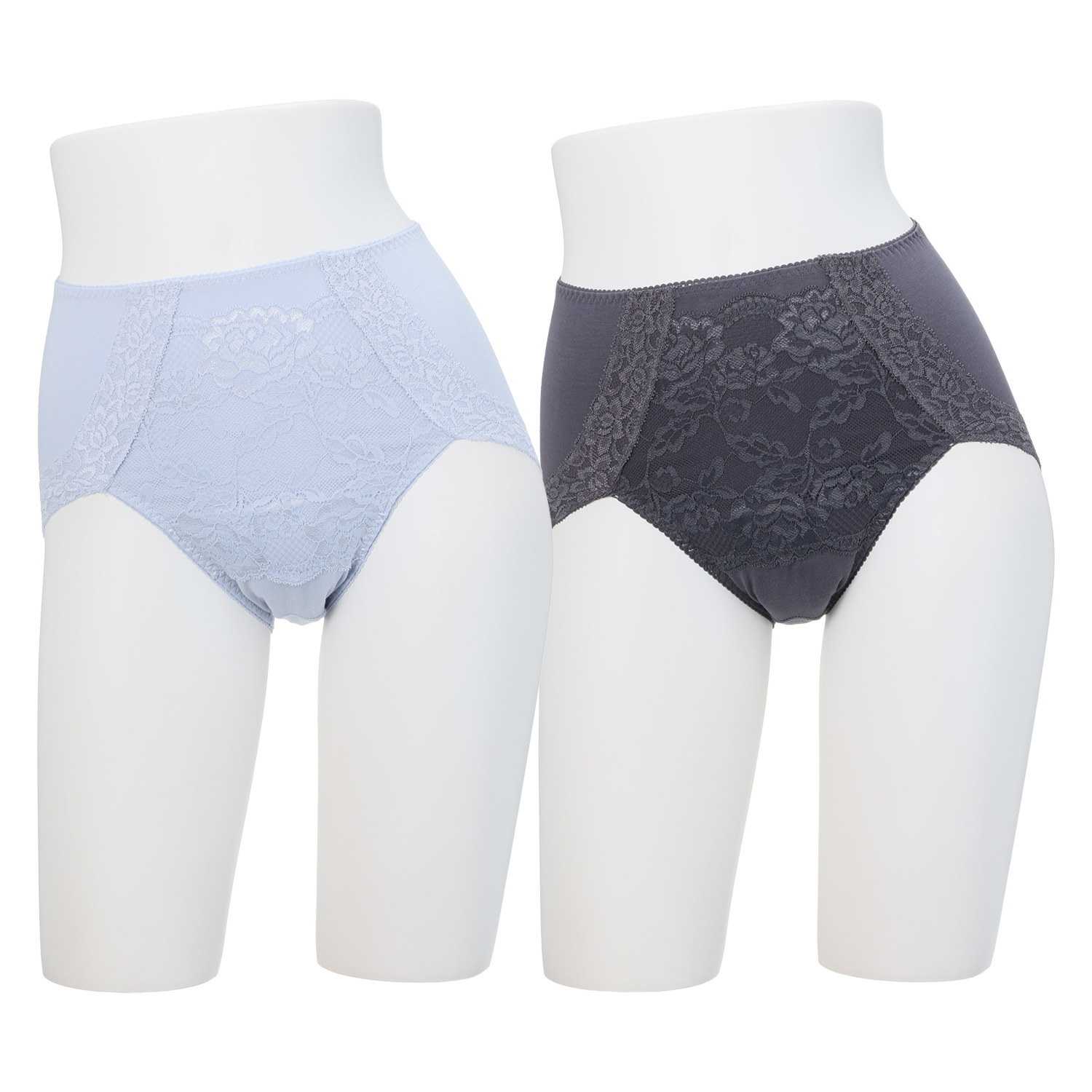 サラバディ 吸水・消臭 綿混 レースアクセント ショーツ２枚セット