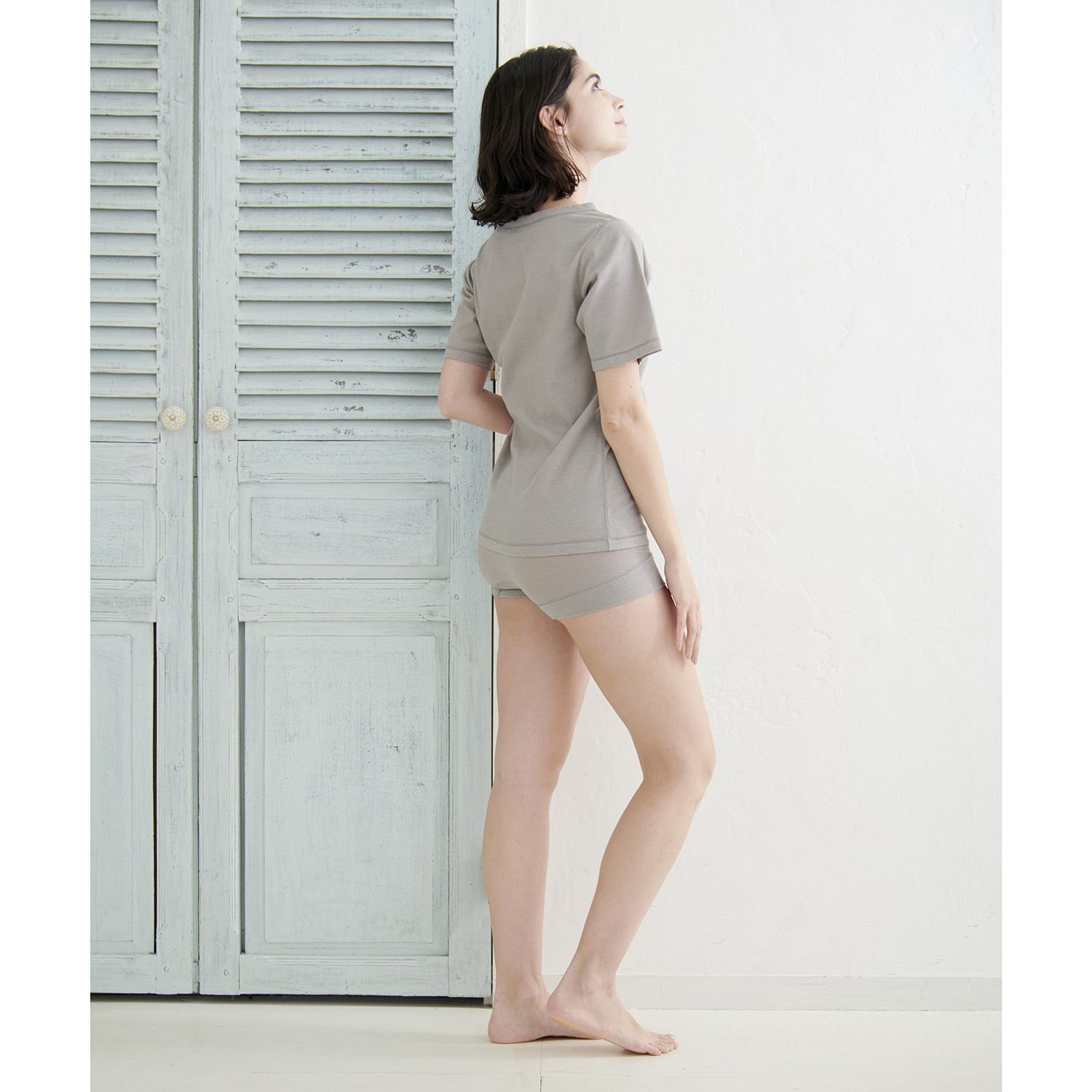 丸福ガーゼ 素肌に着て気持ちいい！ 半袖トップス