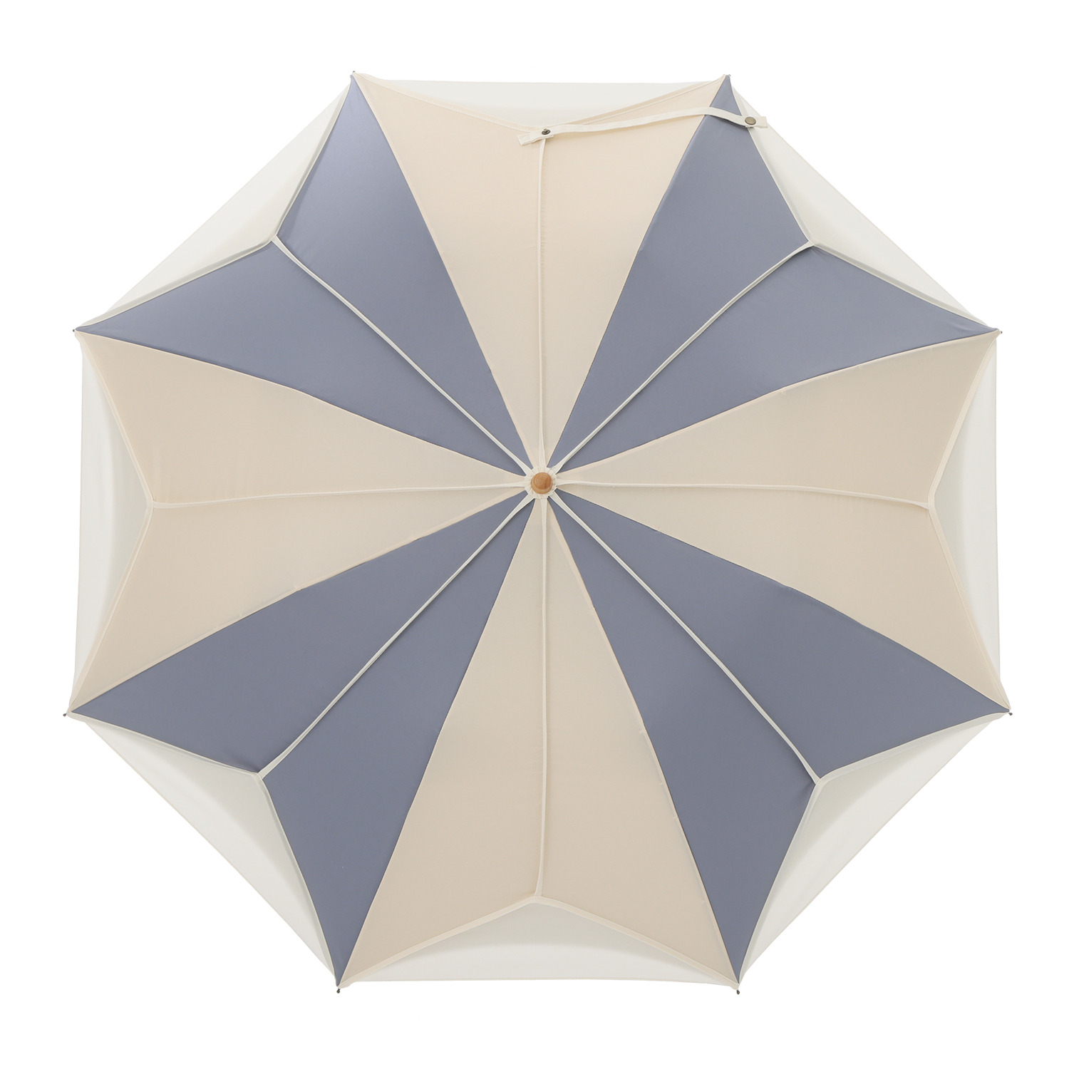 シノワズリーモダン トリコパイピング かわず張り ショート 晴雨兼用 折りたたみ日傘