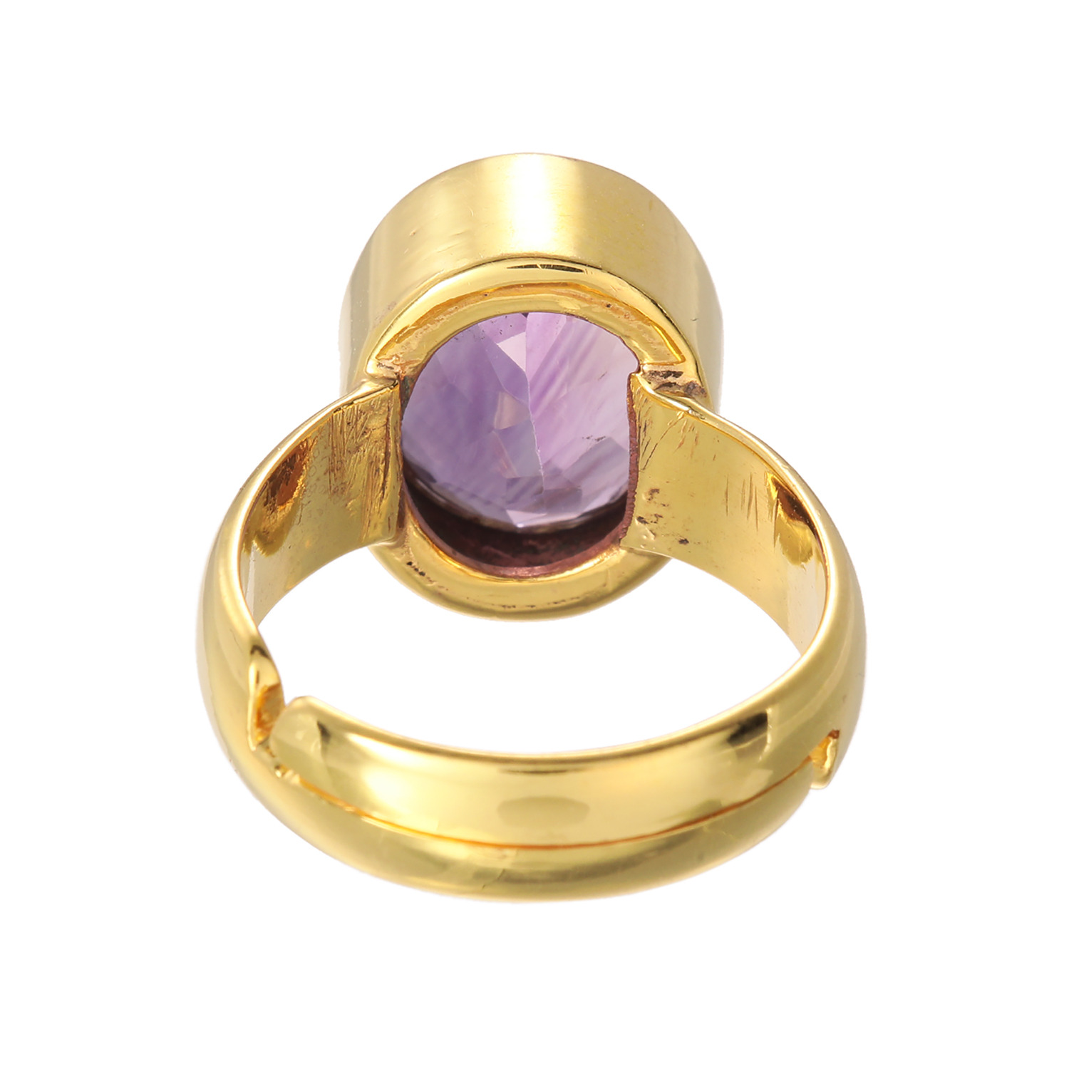 幸石堂 福禄寿の天然石 金福祈願 オーバルストーン リング