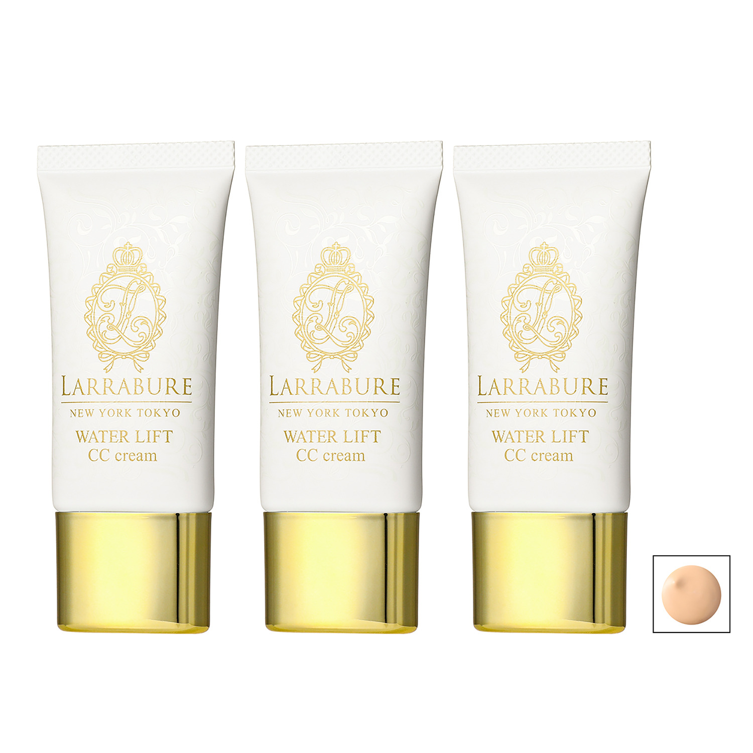 ララビュウ １品８役！ 自然なツヤ美肌を演出する ウォーターリフト ＣＣクリーム ３本セット