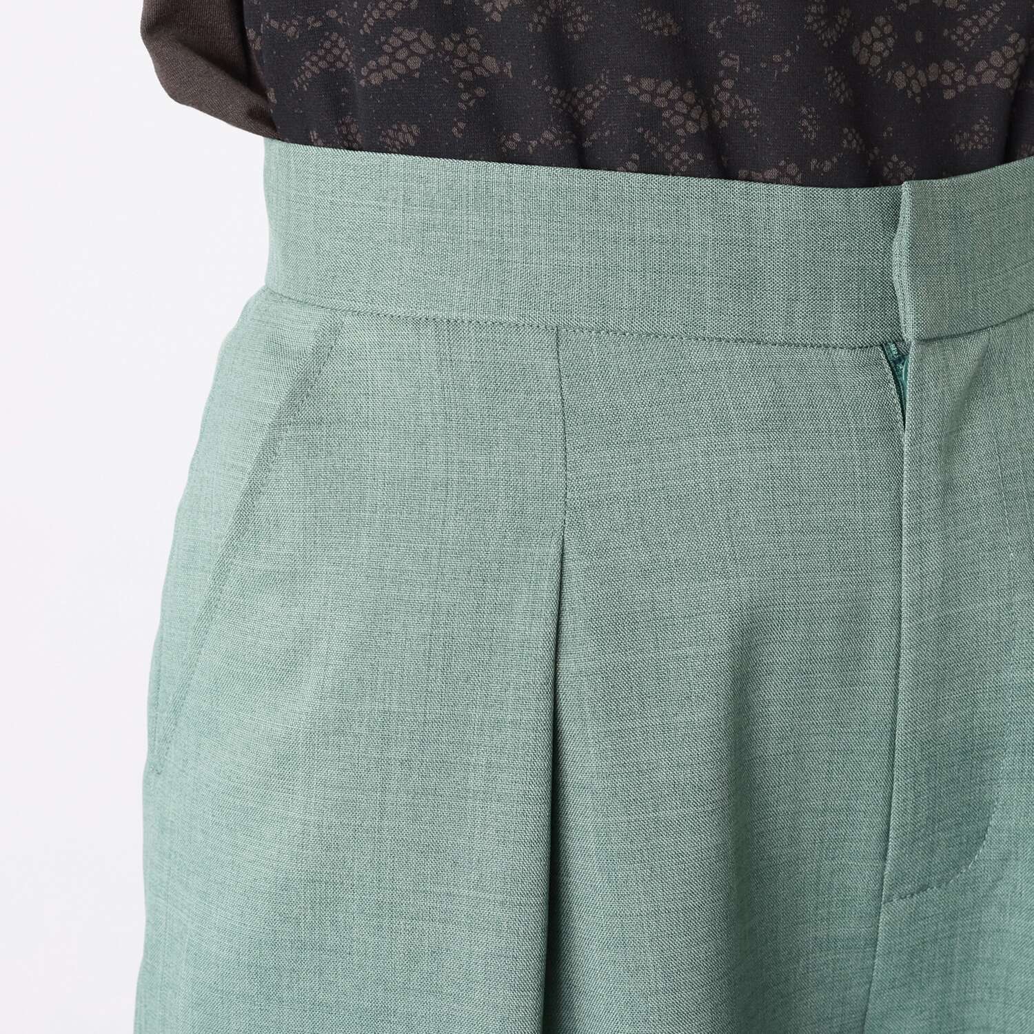 ボン・サンス ワンタック ワイドパンツ