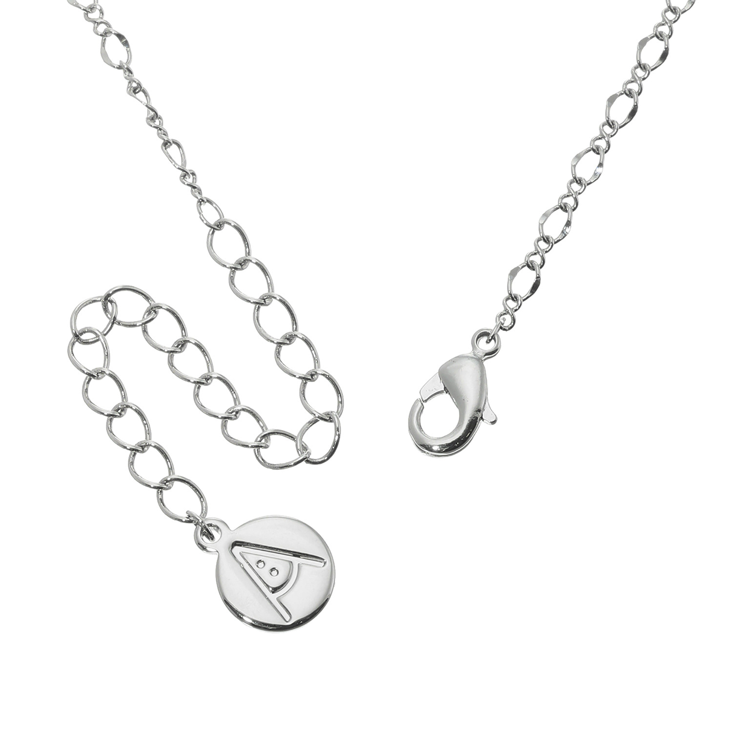 エアリーフェアリー 淡水パール＆ メタルライン オーバルモティーフ スタイリッシュ ロングネックレス