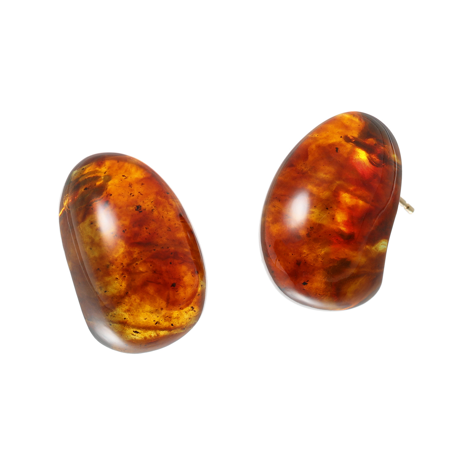 久慈琥珀 リファインドアンバー イヤリング／ピアス