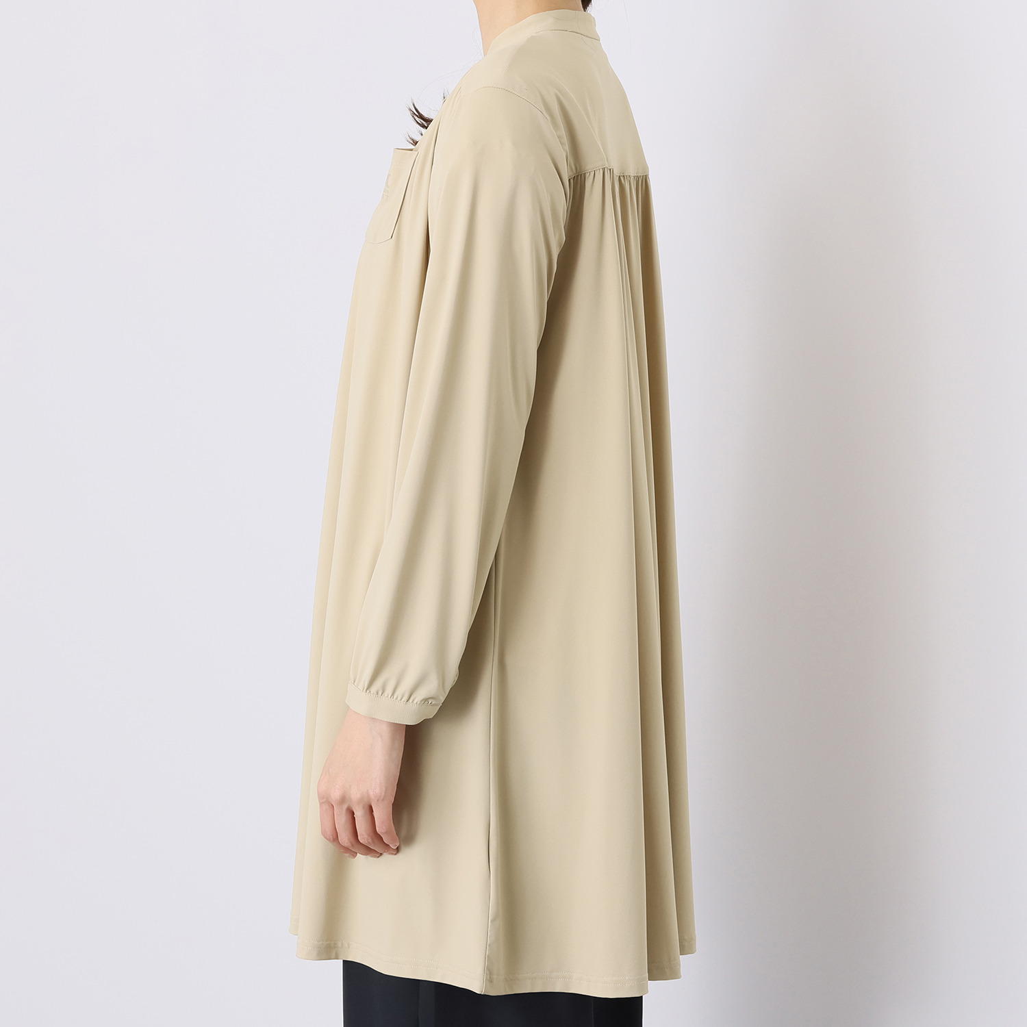 マリ・クレール　スポール 接触冷感 チュニック丈シャツ