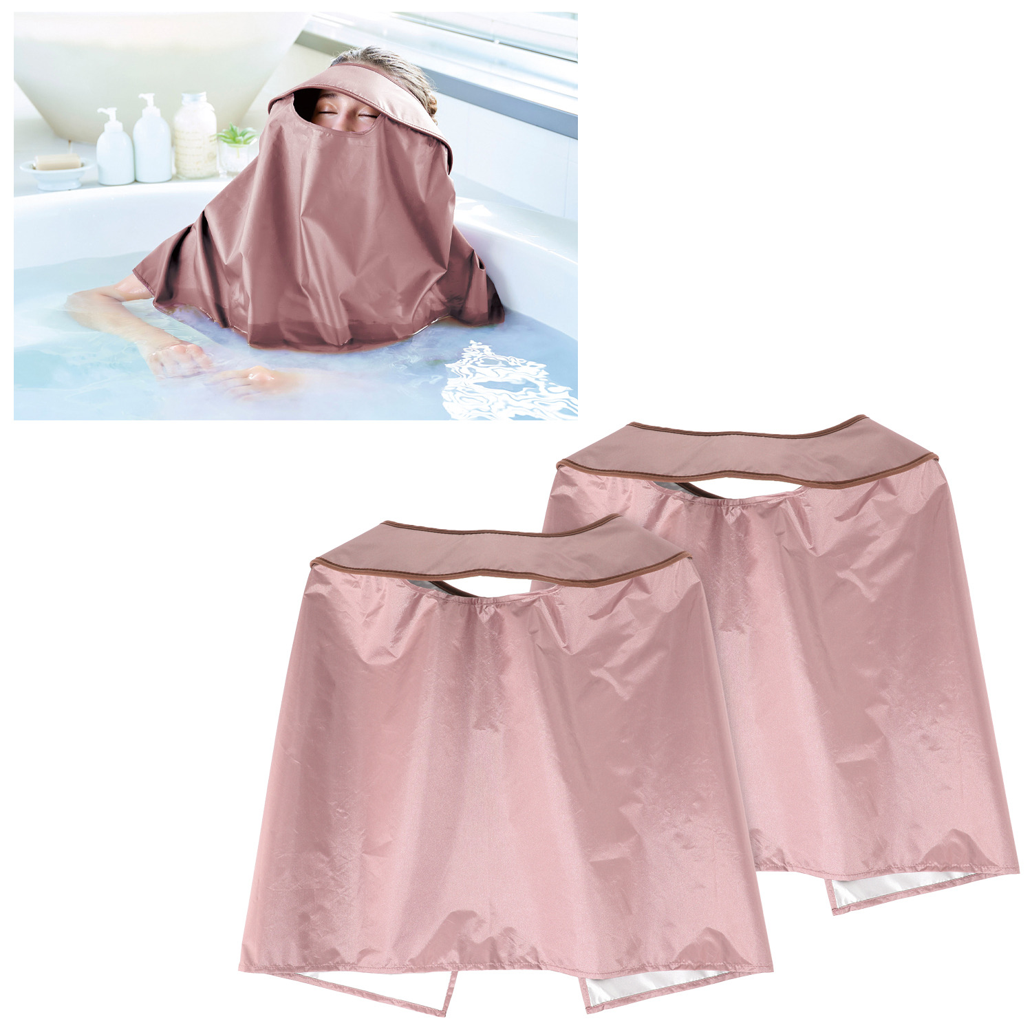 お風呂で手軽にサウナ気分 マイホームサウナ 集中発汗バイザー ｆｏｒ　ｆａｃｅ ２枚セット