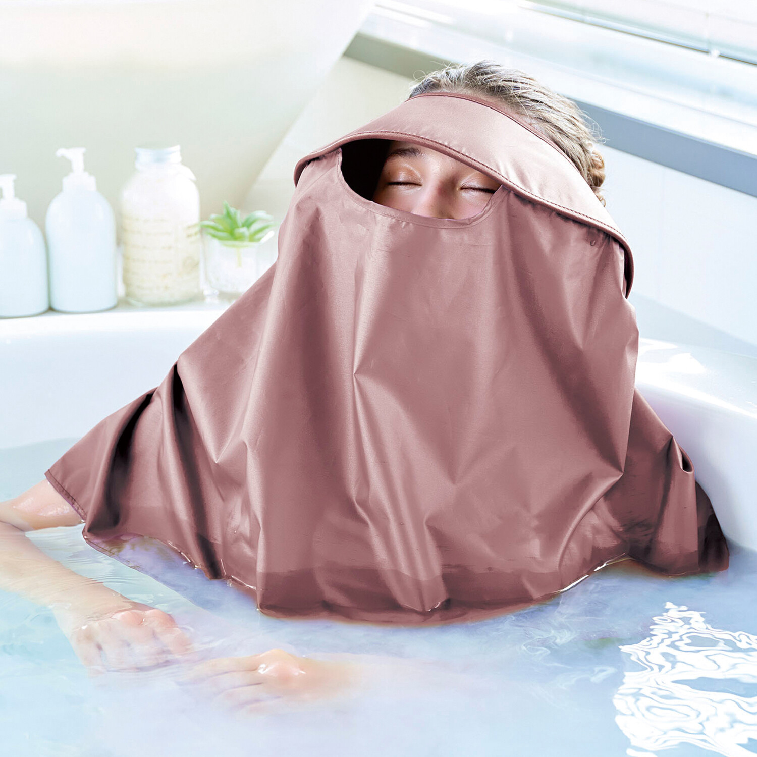 お風呂で手軽にサウナ気分 マイホームサウナ 集中発汗バイザー ｆｏｒ　ｆａｃｅ ２枚セット