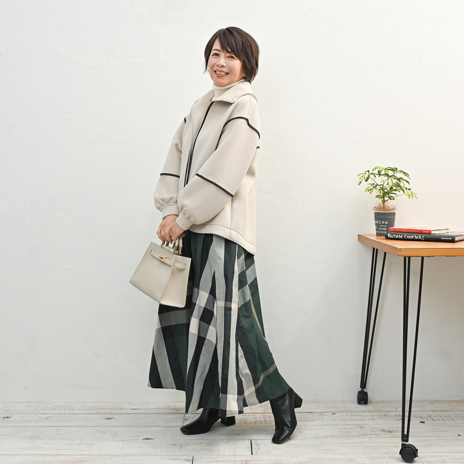 アンリック　オー　ブルー ソフトダンボール パイピングアクセント バックシャン エアーブルゾン